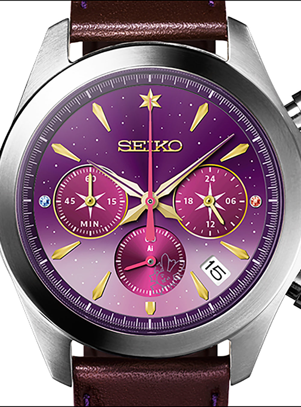 OSHI NO KO × SEIKO Limited Edition Collaboration Watch - Japan Made - Perfect for Anime Fans & Collectors - Ideal for Cosplay, Gifting & Special Occasions