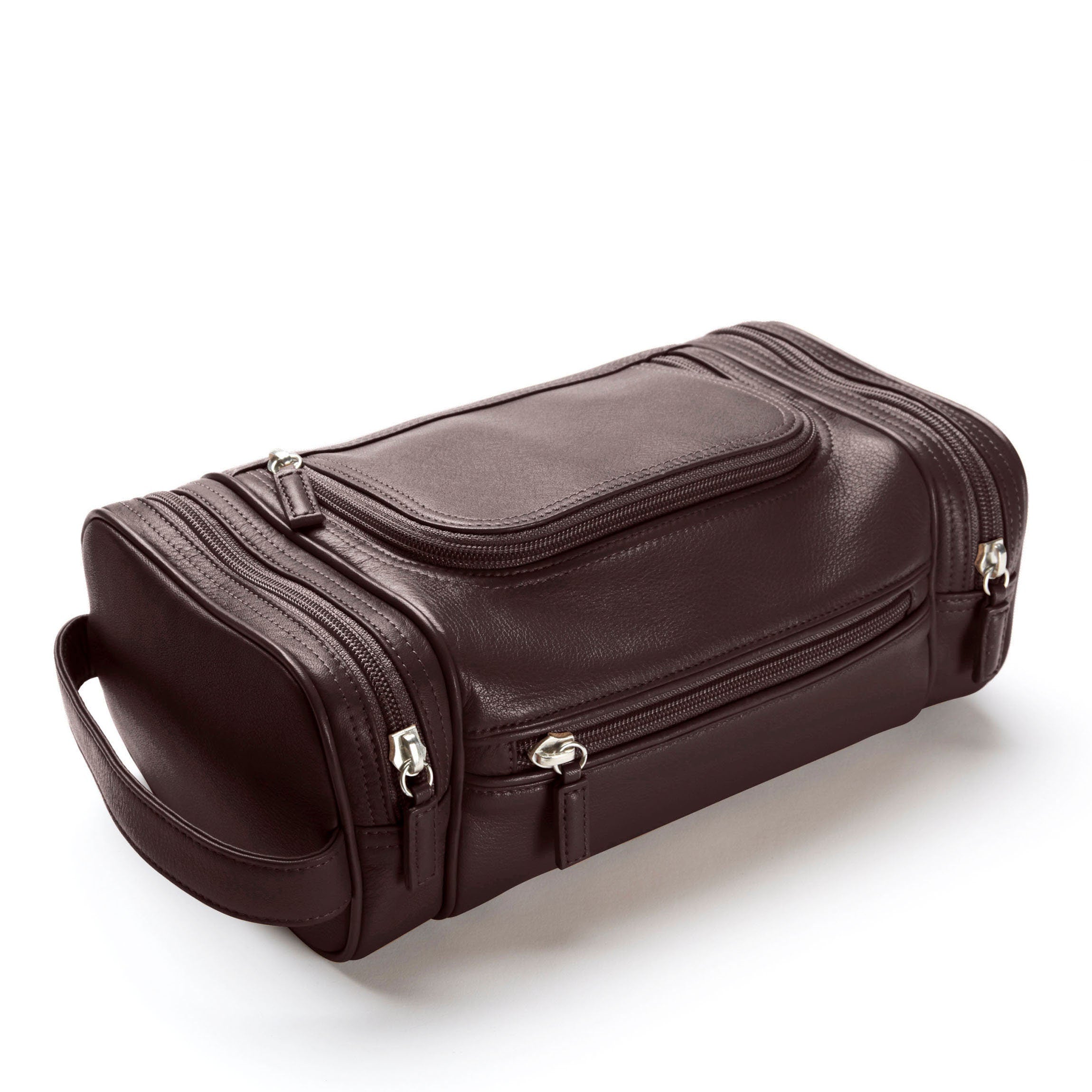 Multi-Pocket Travel Toiletry Bag for Men & Women - Waterproof Hanging Cosmetic Organizer (Brown) | Perfect for Camping, Gym, Business Trips & Vacation