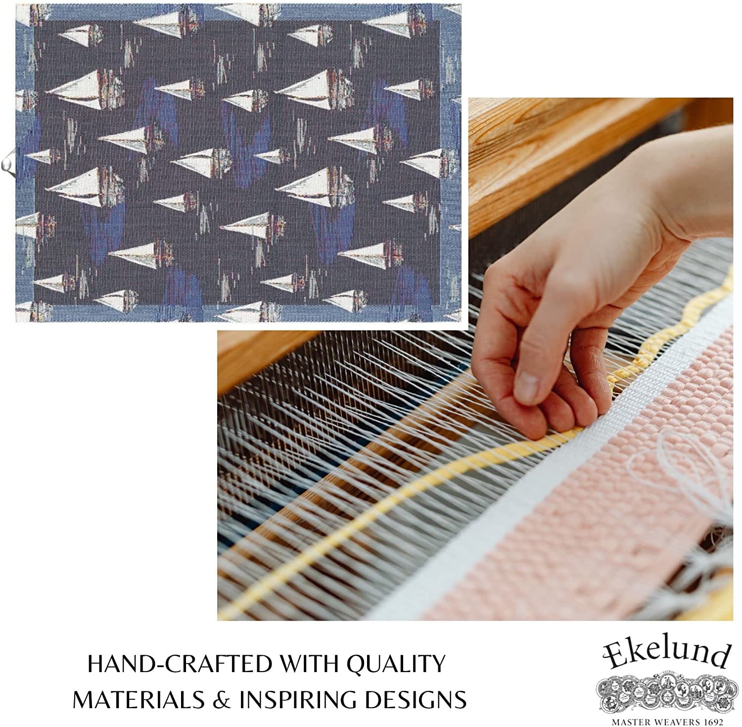 Ekelund Weavers Seglats Organic Cotton Towel 35 x 50 cm - Soft & Absorbent Bath & Kitchen Towel for Spa, Beach & Home Use