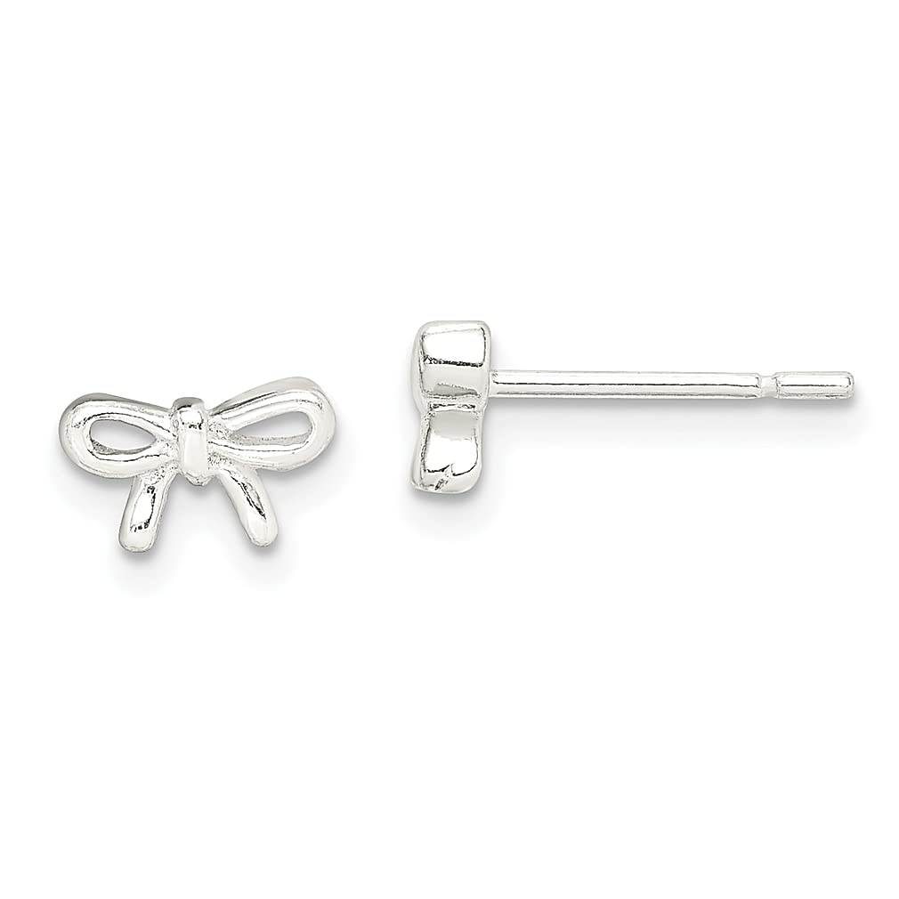 925 Sterling Silver Bow Post Stud Earrings - Dainty Arrow Jewelry for Women | Perfect Gift for Her, Birthday, Anniversary & Everyday Wear