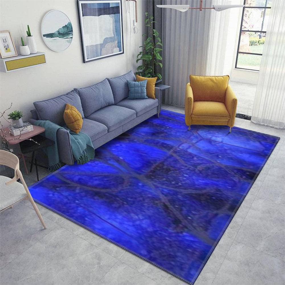 Non-Slip Thickened Area Rug Pad - Mosaic Stained Glass Design for Living Room, Entryway, Bedroom - Indoor/Outdoor Floor Carpet, Runner Doormat, Wall & Ceiling Decor - Perfect for Home Decor, Entry Rugs, and High-Traffic Areas