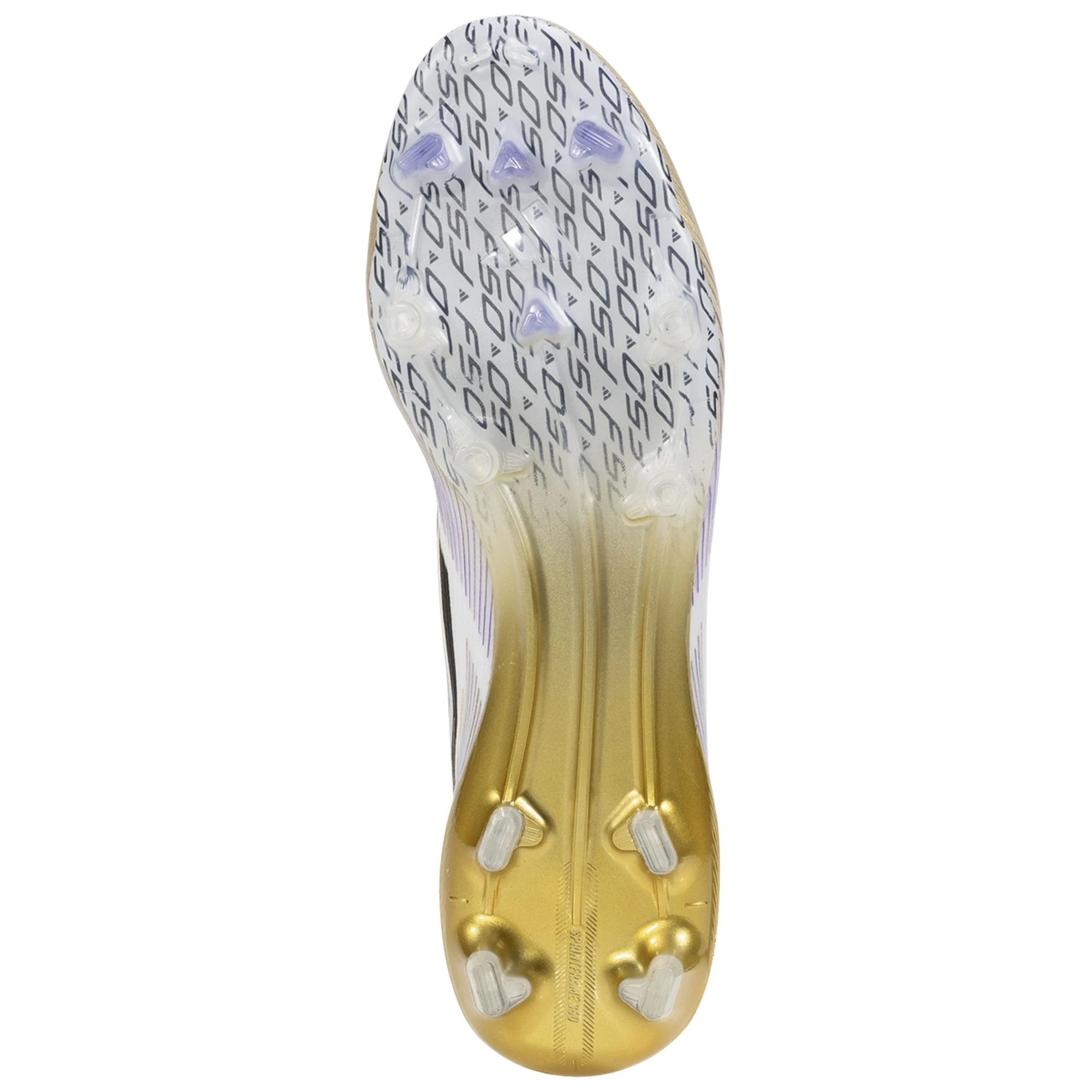 adidas F50 Elite FG Firm Ground Soccer Cleats for Men - White/Black/Gold Metallic - Lightweight Football Shoes for Speed & Performance on Natural Grass Fields