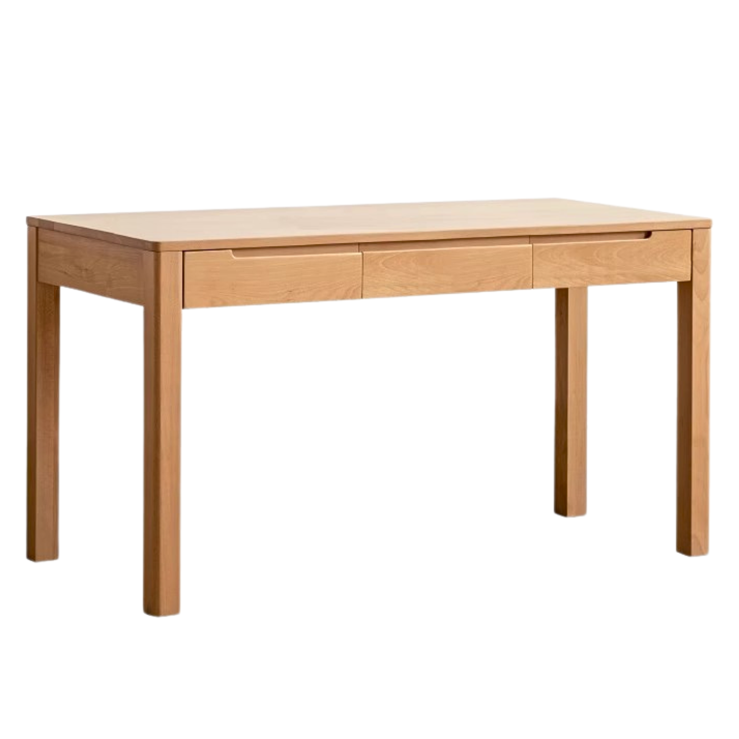 55.1x25.6x29.9nch / 140x65x76сm / Natural Wood Color / Three Drawer Desk