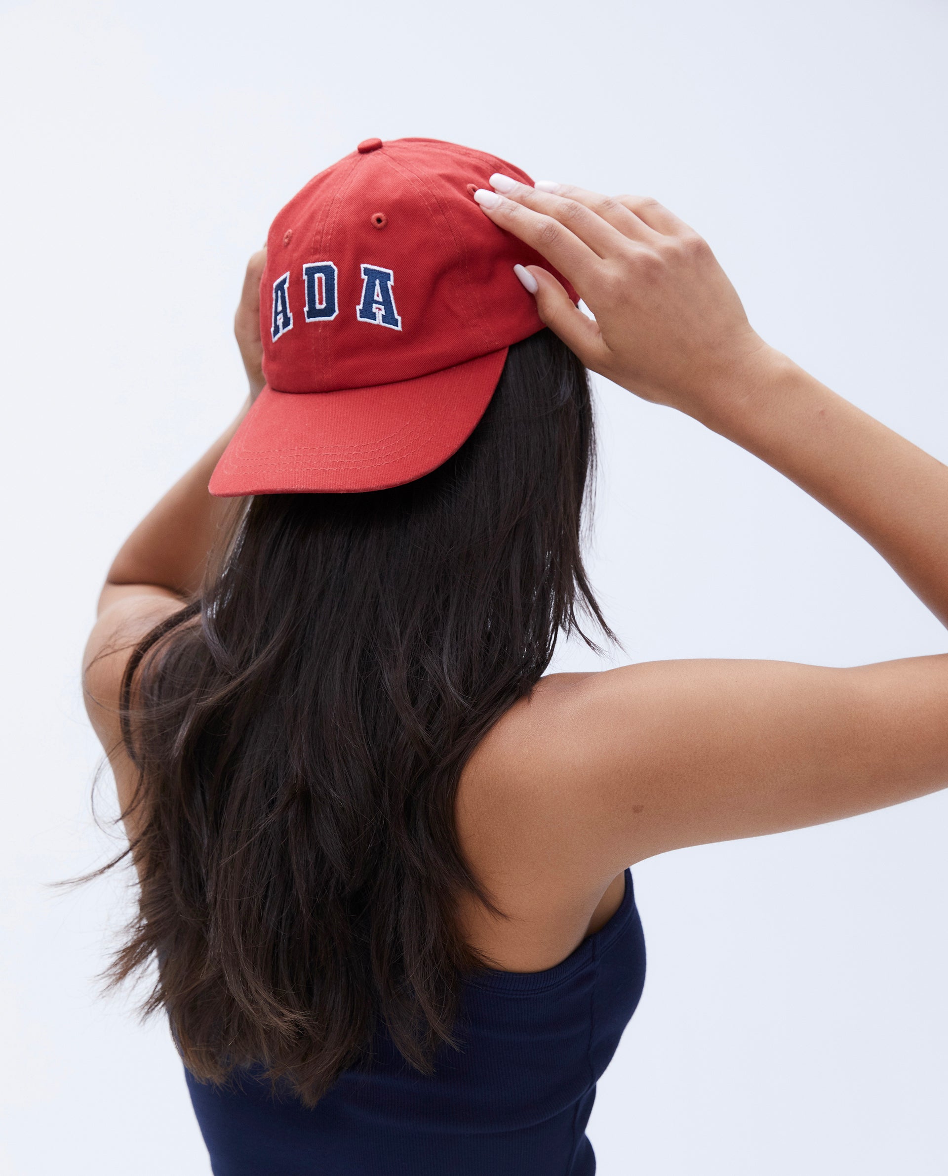 ADA Cap Classic Red/Navy Blue - Stylish Baseball Hat for Men & Women - Perfect for Outdoor Sports, Casual Wear & Sun Protection