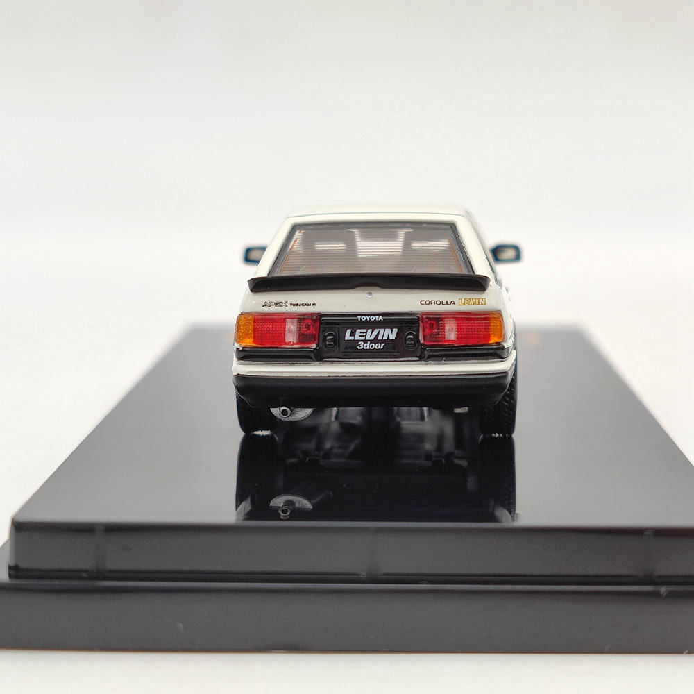 1/64 Scale Hobby Japan TOYOTA COROLLA LEVIN AE86 3-Door GT APEX 1983 White Diecast Model Car - Limited Edition Collectible Toy for Adults, Perfect for Display, Gifts, and Car Enthusiast Collections (HJ641037AWK)