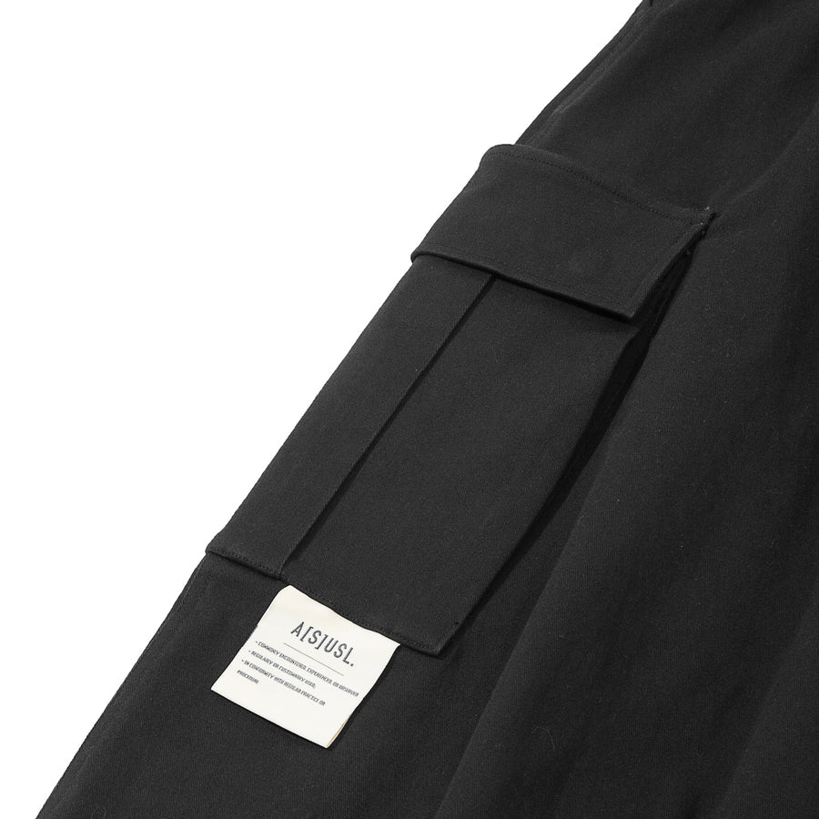 ASUSL Signature Cargo Balloon Skirt - Black | Women's High Waist A-Line Skirt with Pockets | Perfect for Casual Outfits, Streetwear & Everyday Wear