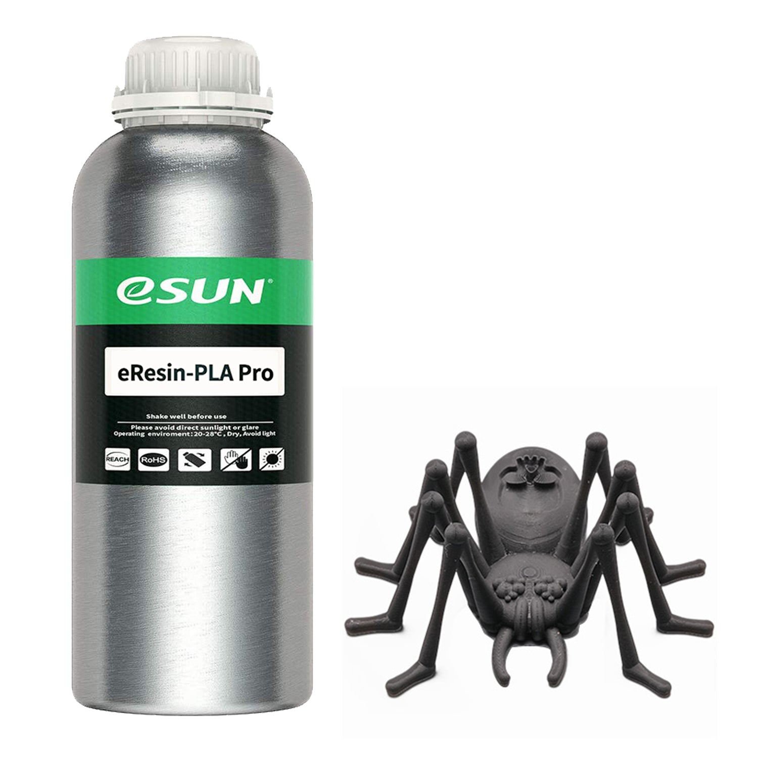 Premium ESUN eResin PLA PRO 3D Printing Resin - 1000g (2.2 lbs) - High Strength, Low Warping, Multiple Colors - Ideal for DIY Projects, Prototyping & Professional 3D Printing