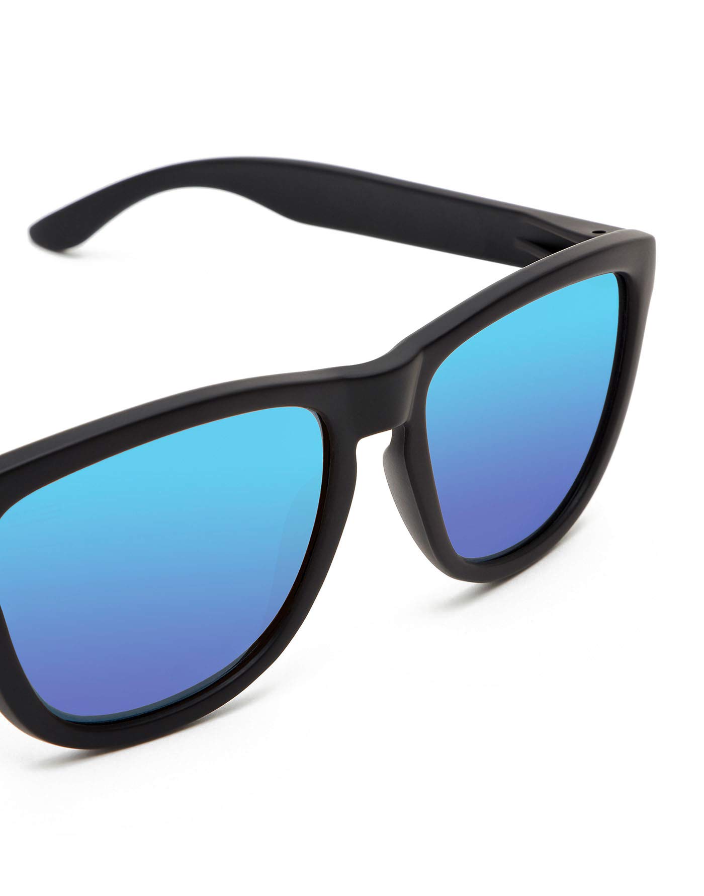 Hawkers Polarized Sunglasses for Men & Women - Square UV400 Protection Sunglasses - Trendy Fashion Shades for Driving, Beach & Outdoor Activities (Black)