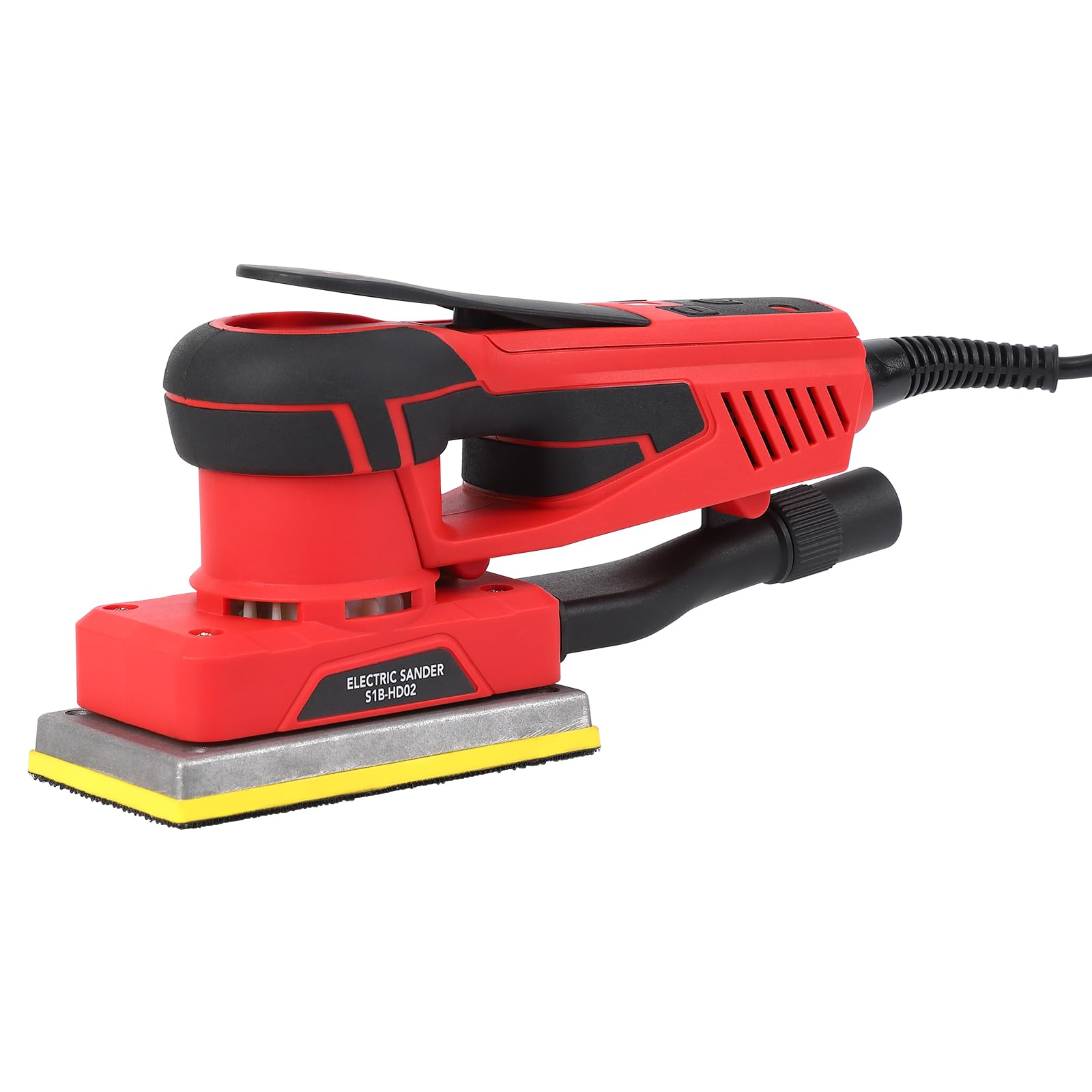 PioneerWorks 350W Brushless Sheet Sander with 12 Sanding Papers - Powerful Low Vibration Finishing Sander (10,000 RPM) for Woodworking, Polishing, Carpentry - Perfect for Furniture Refinishing, DIY Projects & Home Renovation