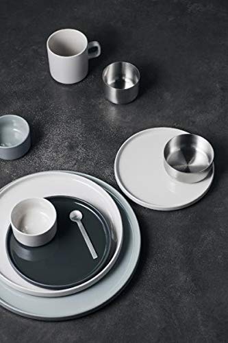 Blomus PILAR 8-Inch Ceramic Serving Bowl in Moonbeam Cream - Perfect for Salads, Pasta, and Elegant Dinner Table Settings