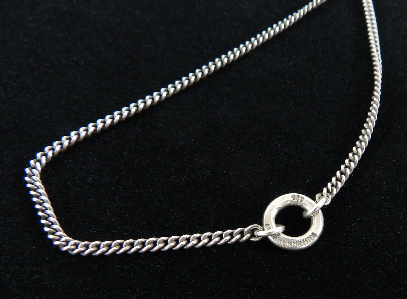 Ann Demeulemeester Sterling Silver Long Pendant Necklace for Women - Elegant Minimalist Layering Jewelry for Everyday Wear & Special Occasions