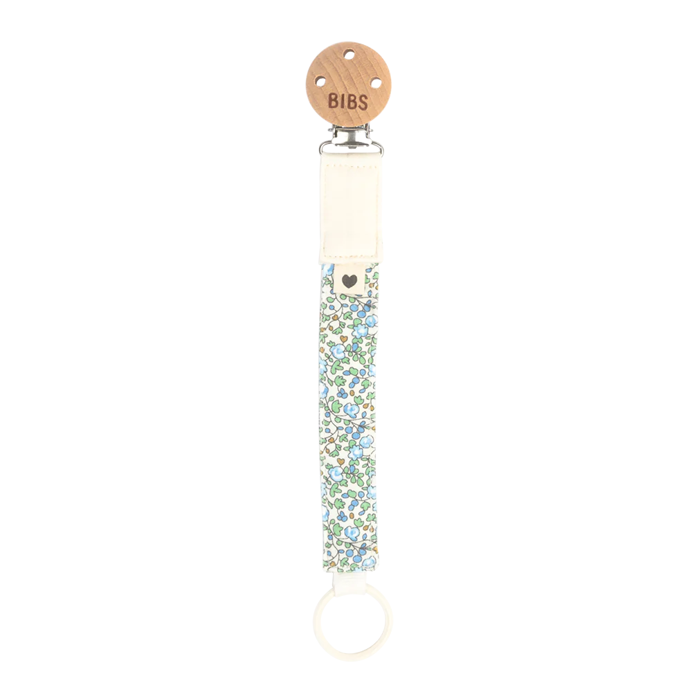 BIBS x Liberty Pacifier Clip - Stylish Baby Accessory for Secure Pacifier Attachment | Perfect for Strollers, Car Seats & Diaper Bags