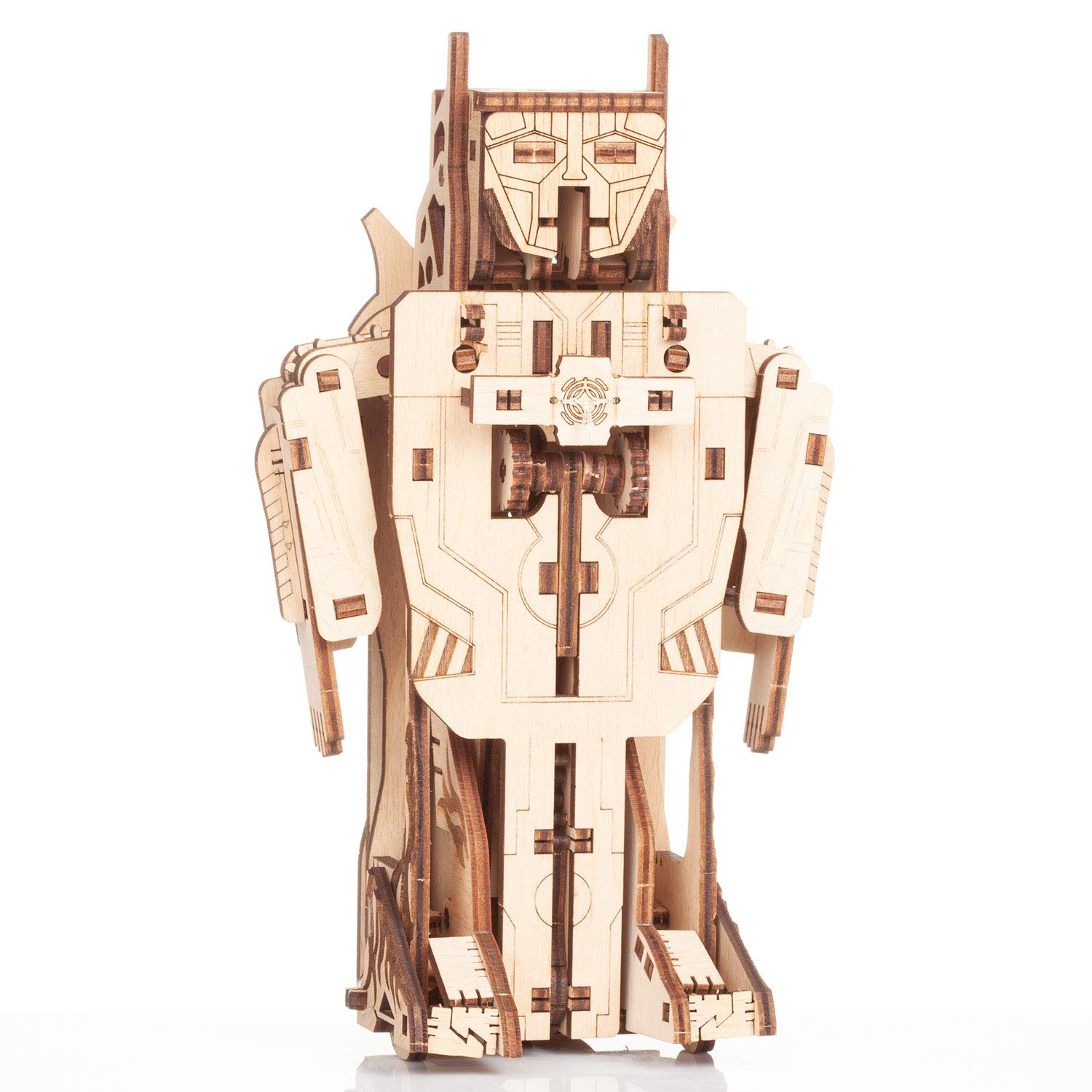 Transformers Robots Building Kits - Mr. Playwood Wooden Construction Set (119 Pieces) for Kids & Adults | STEM Educational Toys for Creative Play & Collectors