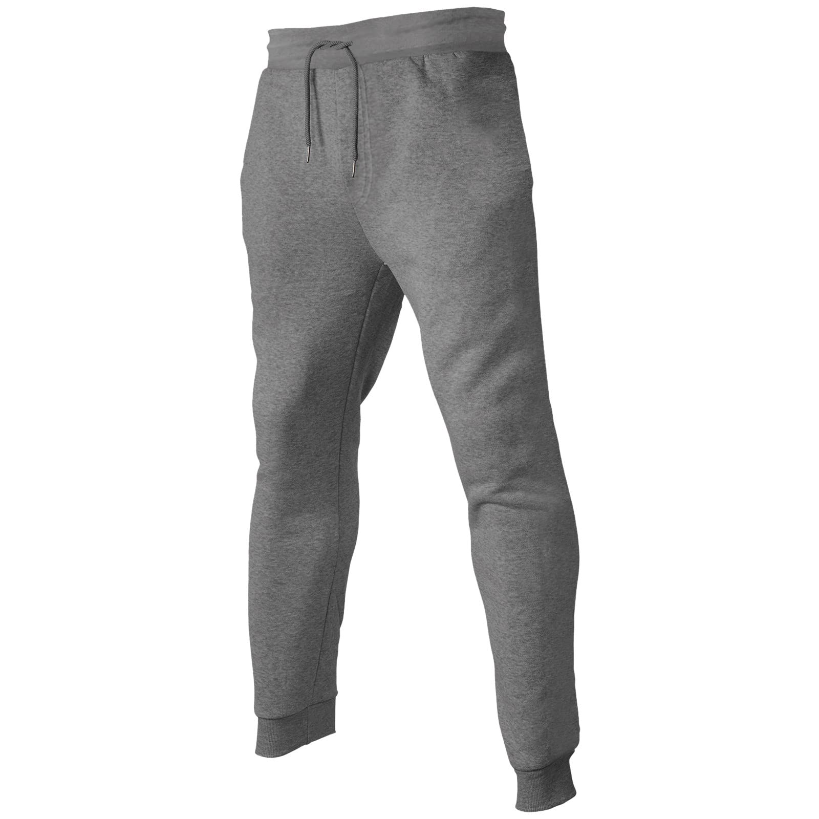 LCMTWX Men's Jogger Pants - Elastic Waist Casual Sweatpants with Pockets for Jogging, Sports & Lounge Wear - Comfortable Athletic Pants for Running, Gym & Everyday Use