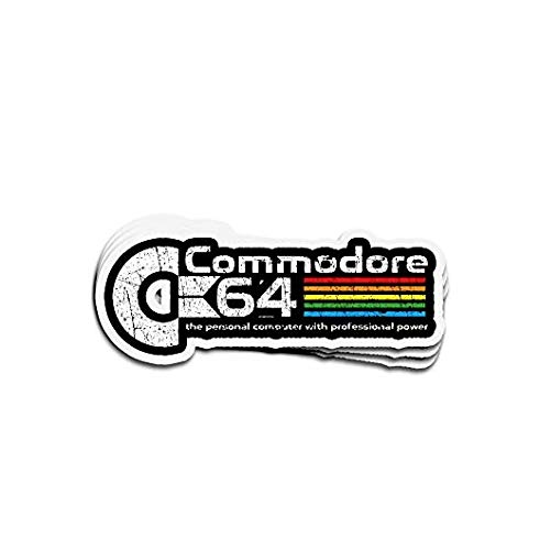 Commodore 64 Retro Computer Sticker - Professional Power Design for Cars, Trucks, Laptops, Walls, and Windows - Perfect for Home, Office, and Personal Use