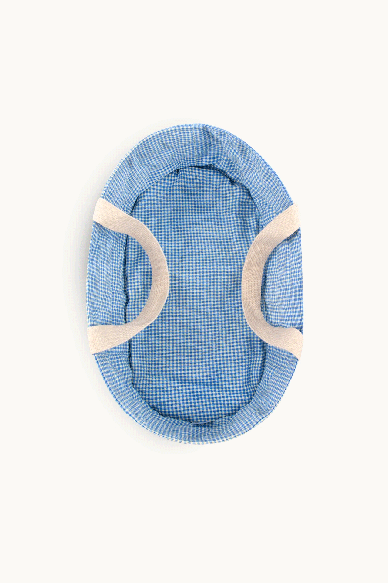 GOMMU Blue Vichy Large Portable Baby Carry Cot | Lightweight Travel Bassinet for Newborns | Perfect for Travel, Camping & Home Use