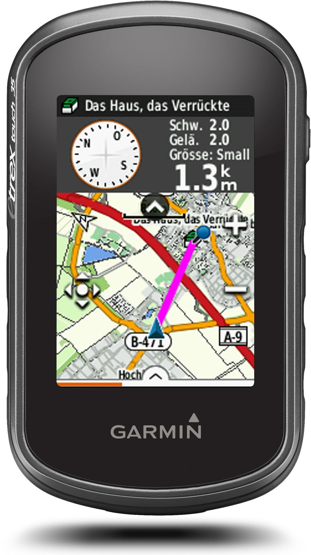 Garmin eTrex Touch 35 Hiking GPS with 3-Axis Compass & Touch Screen - Preloaded TopoActive West Europe Maps - Black (Refurbished) - Perfect for Outdoor Adventures, Hiking, Camping & Geocaching