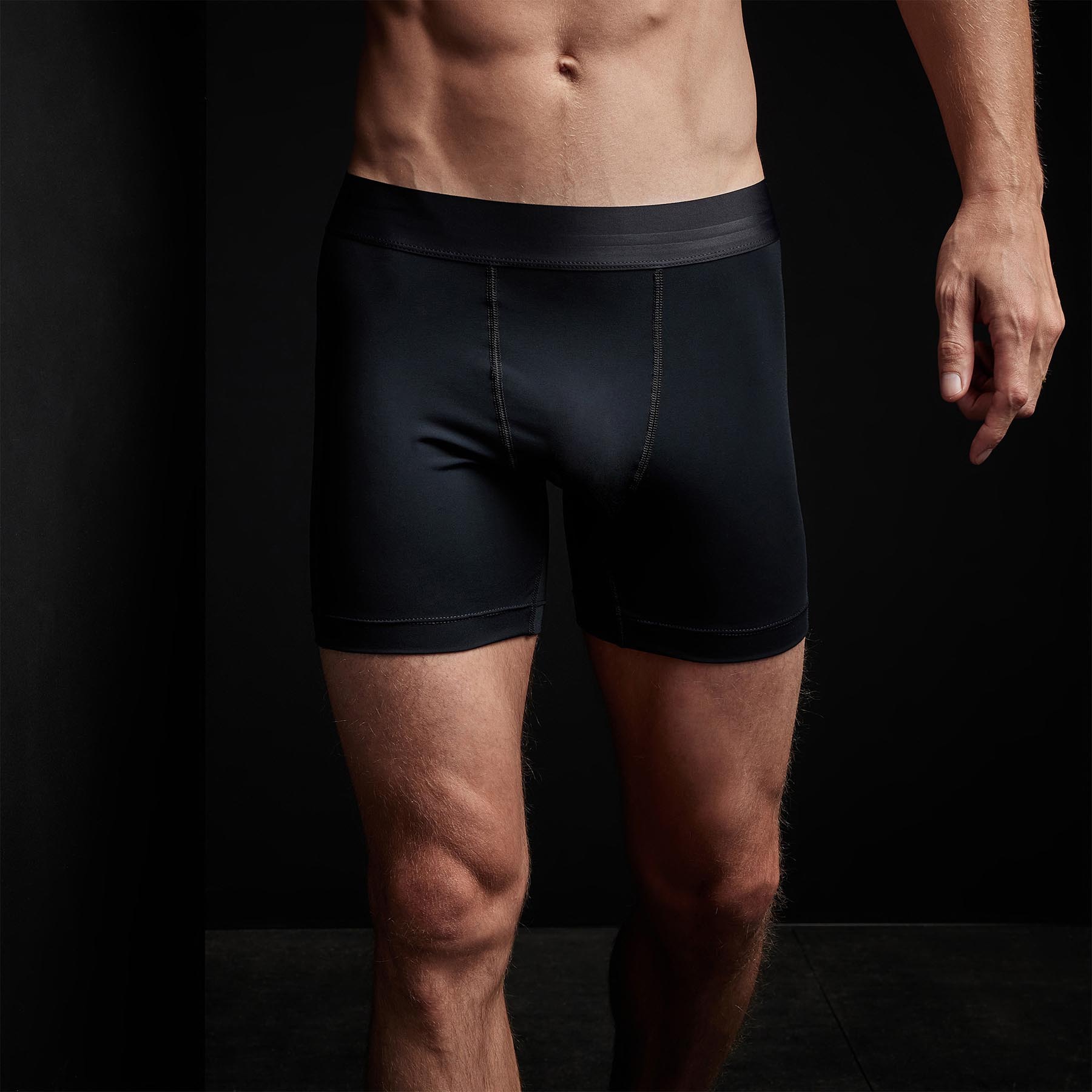 Men's Breathable Sport Boxer Shorts - Comfortable & Moisture-Wicking Underwear for Gym, Running & Daily Wear - Black