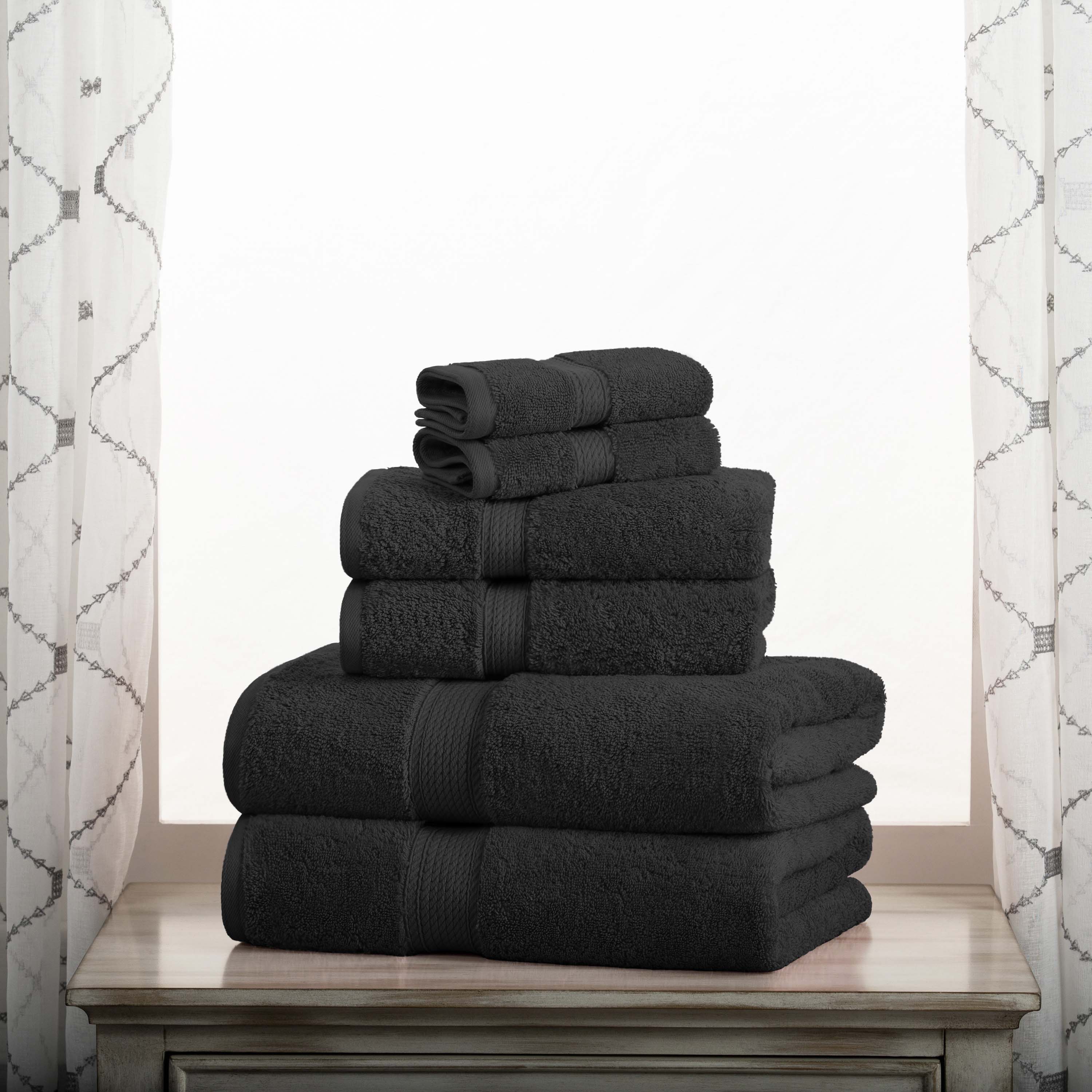 Premium 6-Piece Egyptian Cotton Towel Set - Ultra Soft, Heavyweight & Luxurious Bath Towels for Spa, Hotel & Home Use