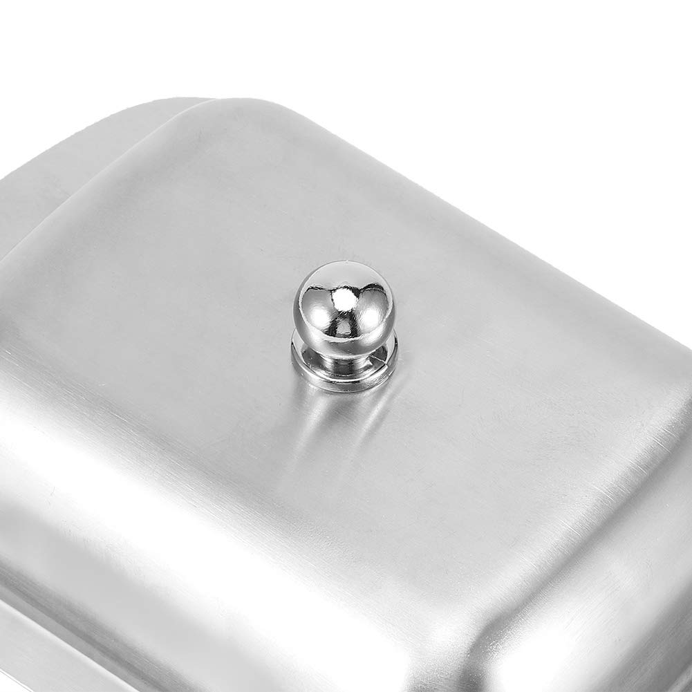 Stainless Steel Butter Dish with Lid - Airtight Butter Container for Kitchen & Restaurant Use - Perfect for Home, Dining, and Food Storage