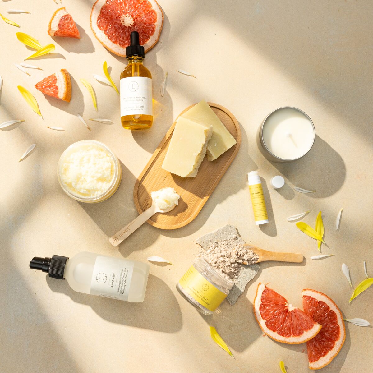Handmade Natural Citrus Bath & Body Gift Box - Organic Spa Care Package for Women, Perfect Thank You Gift, Mother's Day Present & Holiday Relaxation Set | Ideal for Self-Care, Birthday Surprises & Stress Relief