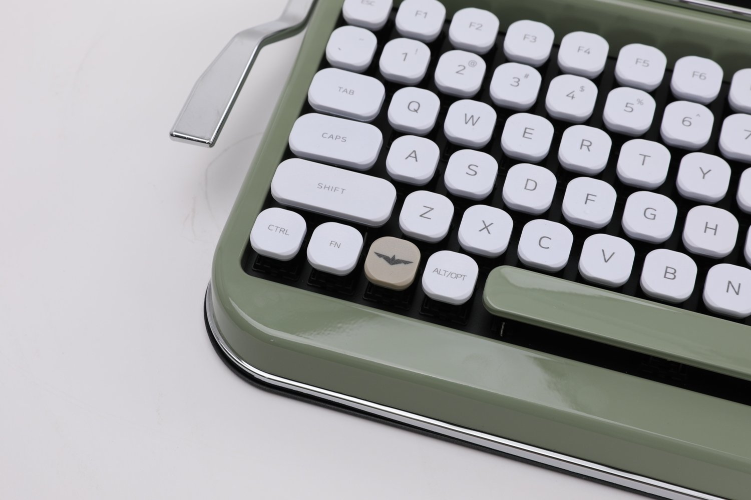 Premium Bluetooth Keyboard with Diamond Keycaps - Cherry MX Red Switches, Olive Green (US Layout) | Wireless Mechanical Keyboard for Office, Gaming & Travel