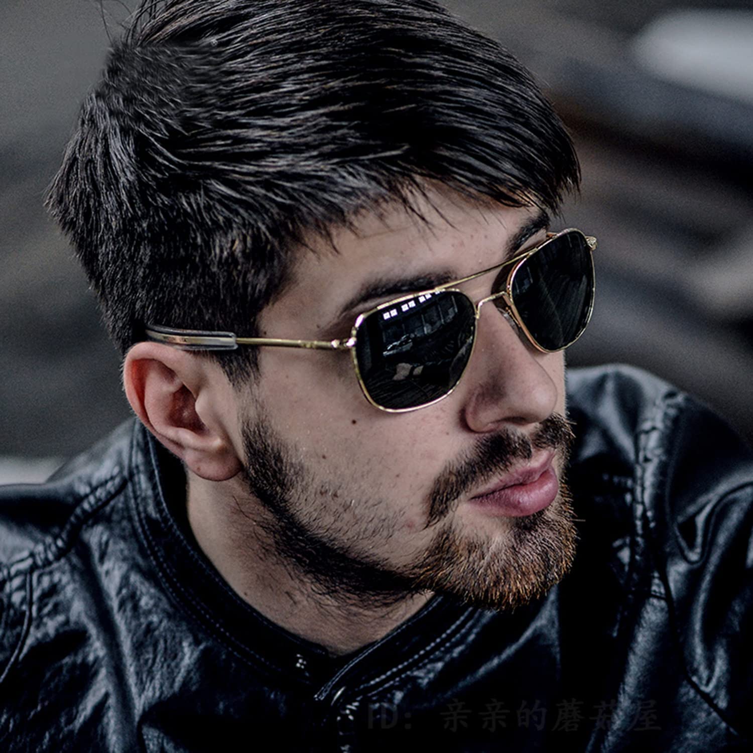 Men's Aviator Sunglasses - Polarized Military Pilot Glasses with Bayonet Temples for Driving, Outdoor Sports & Fashion