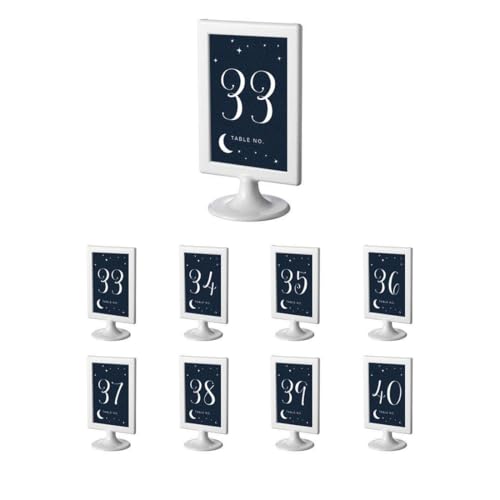 Table Numbers Framed 33 to 40
