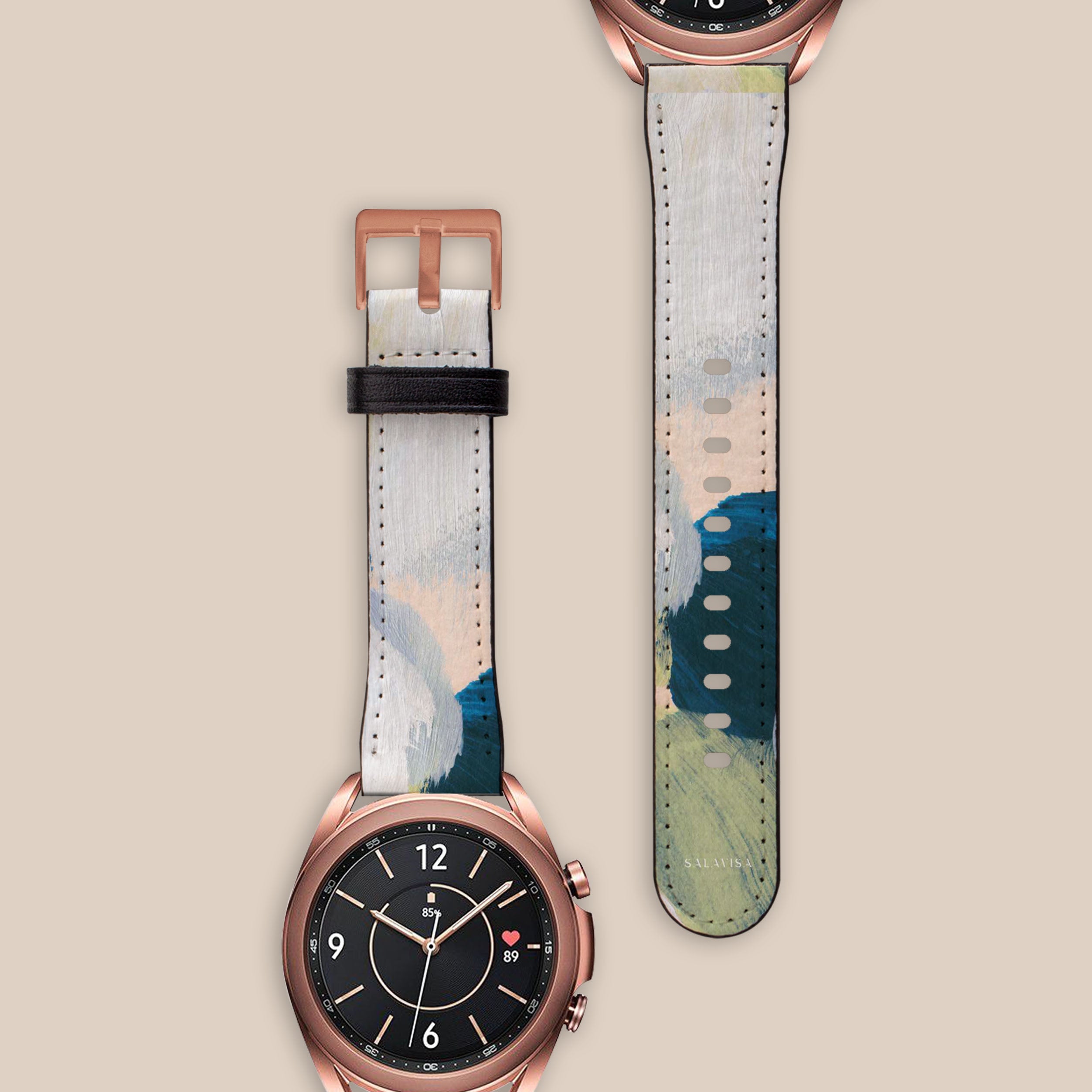 Premium Summer Canvas Galaxy Watch Band - Durable & Comfortable Strap for Samsung Galaxy Watch 4/5/6 - Perfect for Outdoor Activities, Running, and Travel