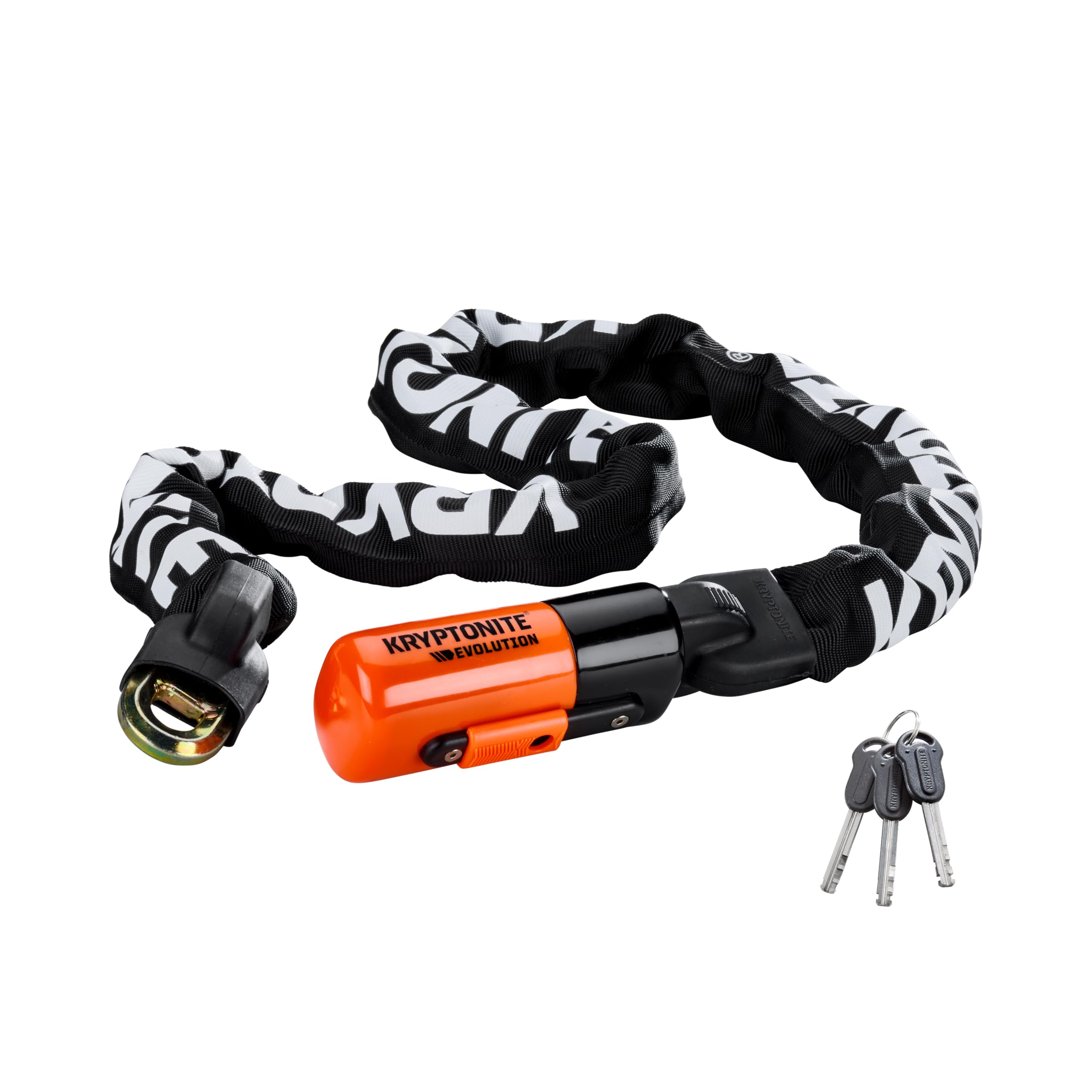 Kryptonite Evolution 1012 Bike Chain Lock - 4 Feet 10mm Heavy Duty Steel Anti-Theft Bicycle Lock with Keys | Sold Secure Gold Rated for E-Bikes, Motorcycles, Scooters | Secure Your Bike, Door, Gate & Fence - Perfect for Urban Commuting & Outdoor Security