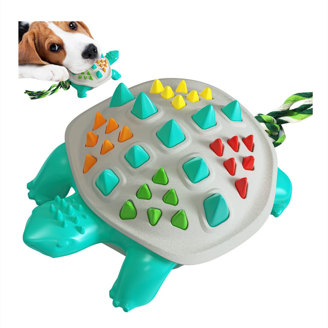 Indestructible ESD HSDMYSH Tortoise Dog Chew Toy for Aggressive Chewers - Durable Chewing Toy for Medium & Large Dogs, Teeth Cleaning & Dental Health - Perfect for Playtime, Training & Anxiety Relief