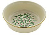 Lenox Holiday Gold Banded Ivory China Fruit Bowl - Elegant Serving Bowl for Fruits, Desserts, and Holiday Table Decor