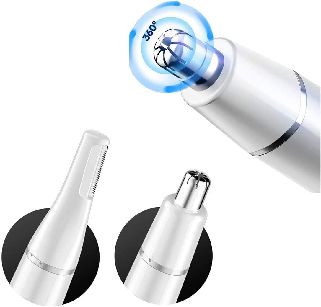 Precision Nose Hair Trimmer - Dual Sided Blade System for Nose, Ears & Eyebrows Grooming | Painless Personal Care for Men | Perfect for Travel & Daily Grooming Routine