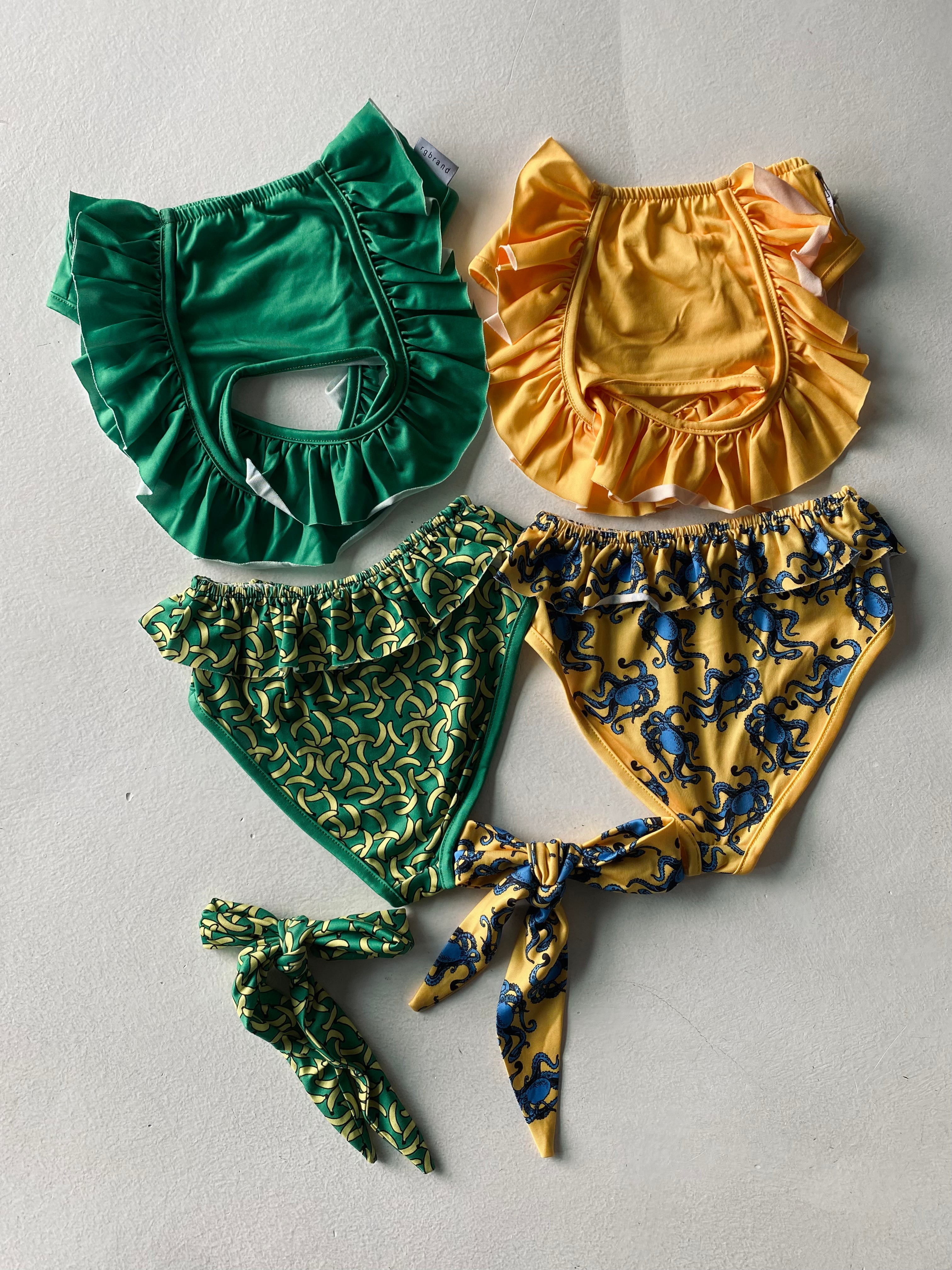 Quick-Dry 2-Piece Bikini Set with Hairband for Girls - Swimwear for Beach, Pool & Summer Vacations