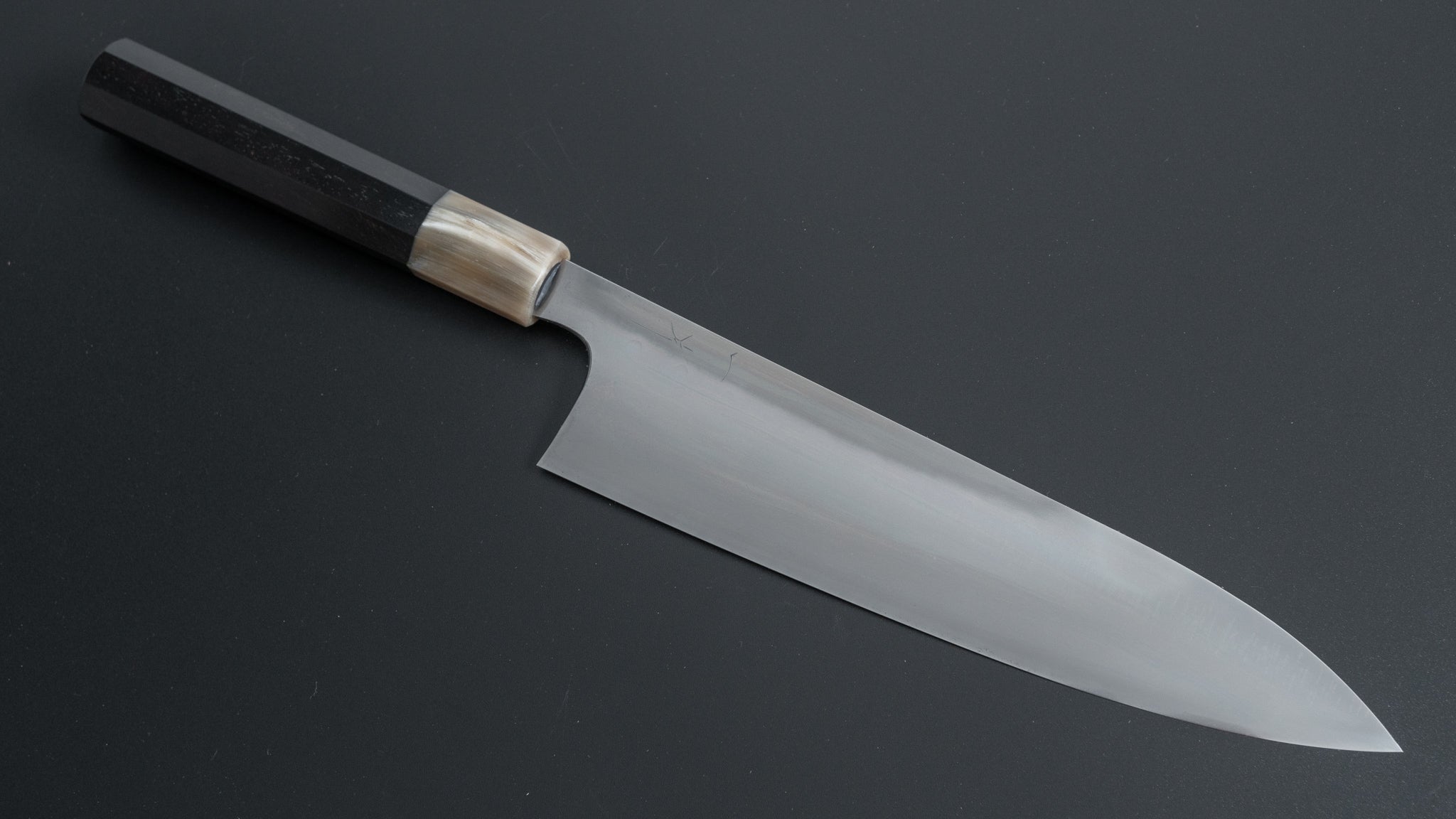 Hitohira Togashi Yohei Blue #2 Mizu Honyaki Gyuto 240mm Japanese Chef Knife with Taihei Ebony Handle & Saya - Premium Kitchen Knife for Professional Chefs & Home Cooking, Sushi, Meat Cutting