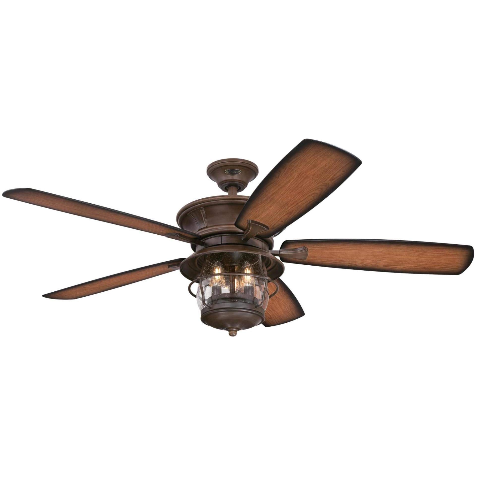 Westinghouse 7233400 Brentford 52 Inch Indoor Ceiling Fan with Light Kit, Aged Walnut Finish - Perfect for Living Room, Bedroom & Home Office Cooling & Lighting
