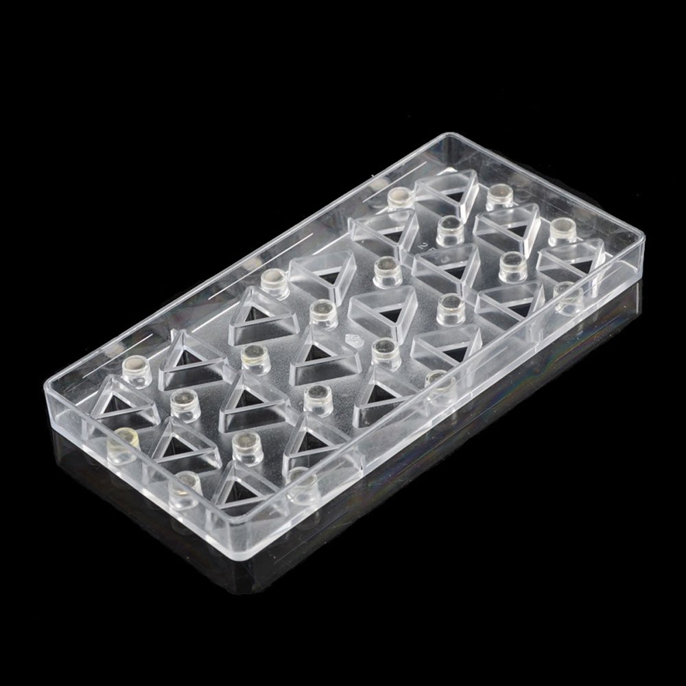 Premium Polycarbonate Chocolate Transfer Sheet Mold - DIY Triangle Shaped Magnetic Chocolate Candy Mold for Baking & Dessert Decor (19347) | Perfect for Valentine's Day Gifts, Wedding Favors & Party Treats