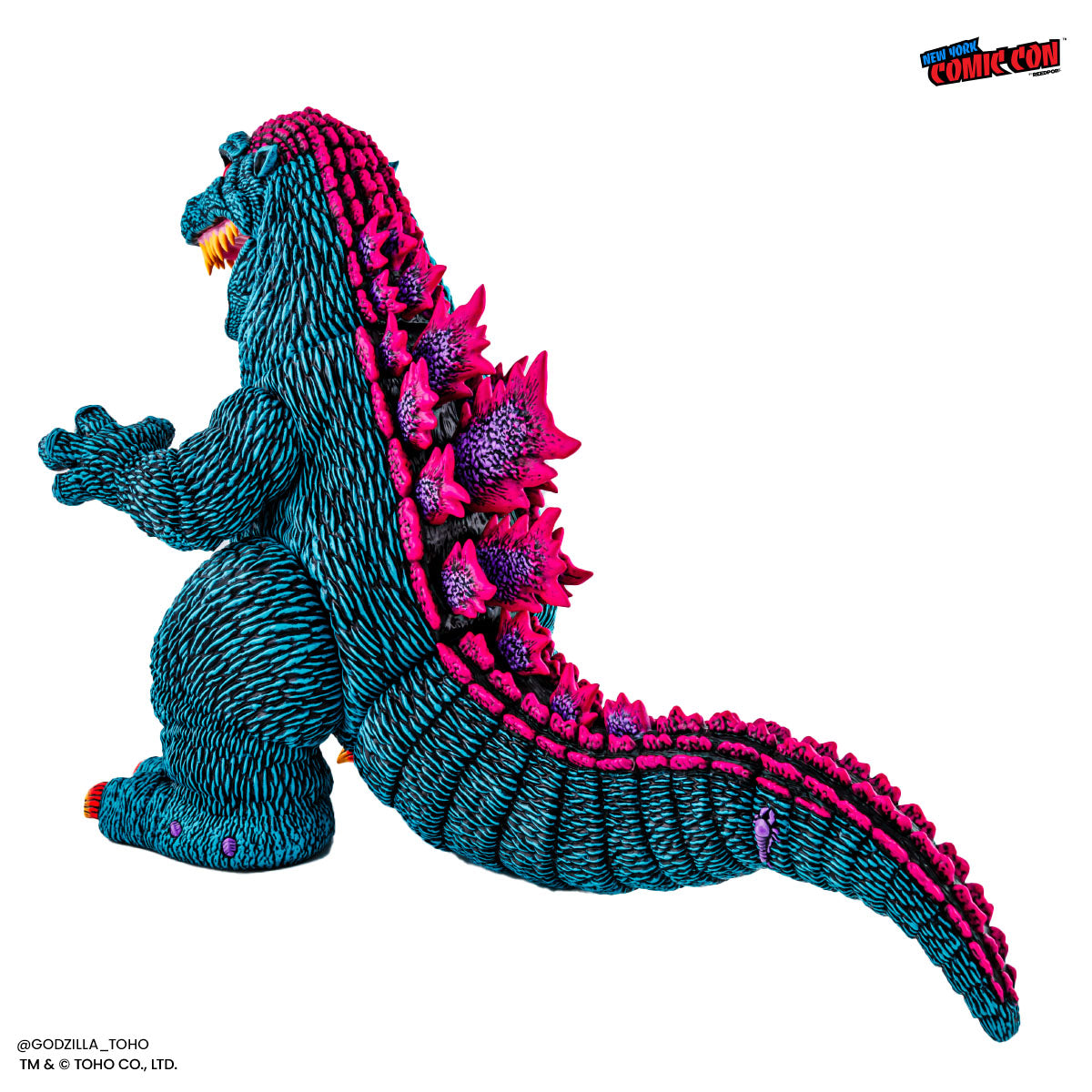 Godzilla Designer Vinyl Figure by James Groman - Psychedelic Variant Collectible Toy | Perfect for Anime Fans, Pop Culture Collectors & Home Office Decor