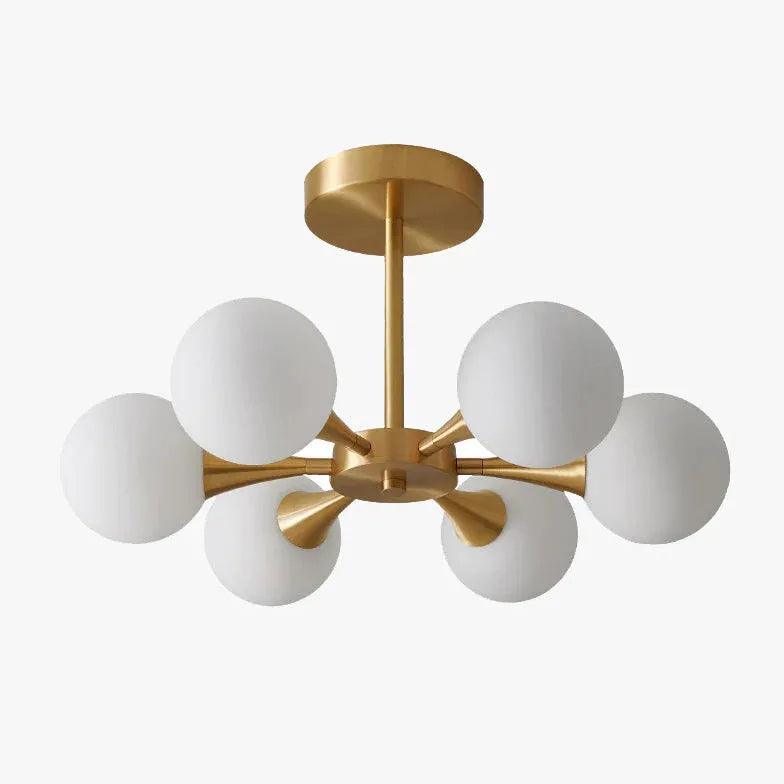 Elegant Spherical Gold Metal Chandelier for Dining Room - Perfect for Modern & Classic Home Decor, Wedding Venues, Restaurants