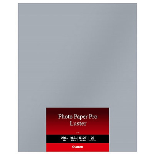 Canon Pro Luster Photo Paper 17x22 Inches - 25 Sheets for High-Quality Photo Printing | Ideal for Professional Photography, Portraits, and Art Prints