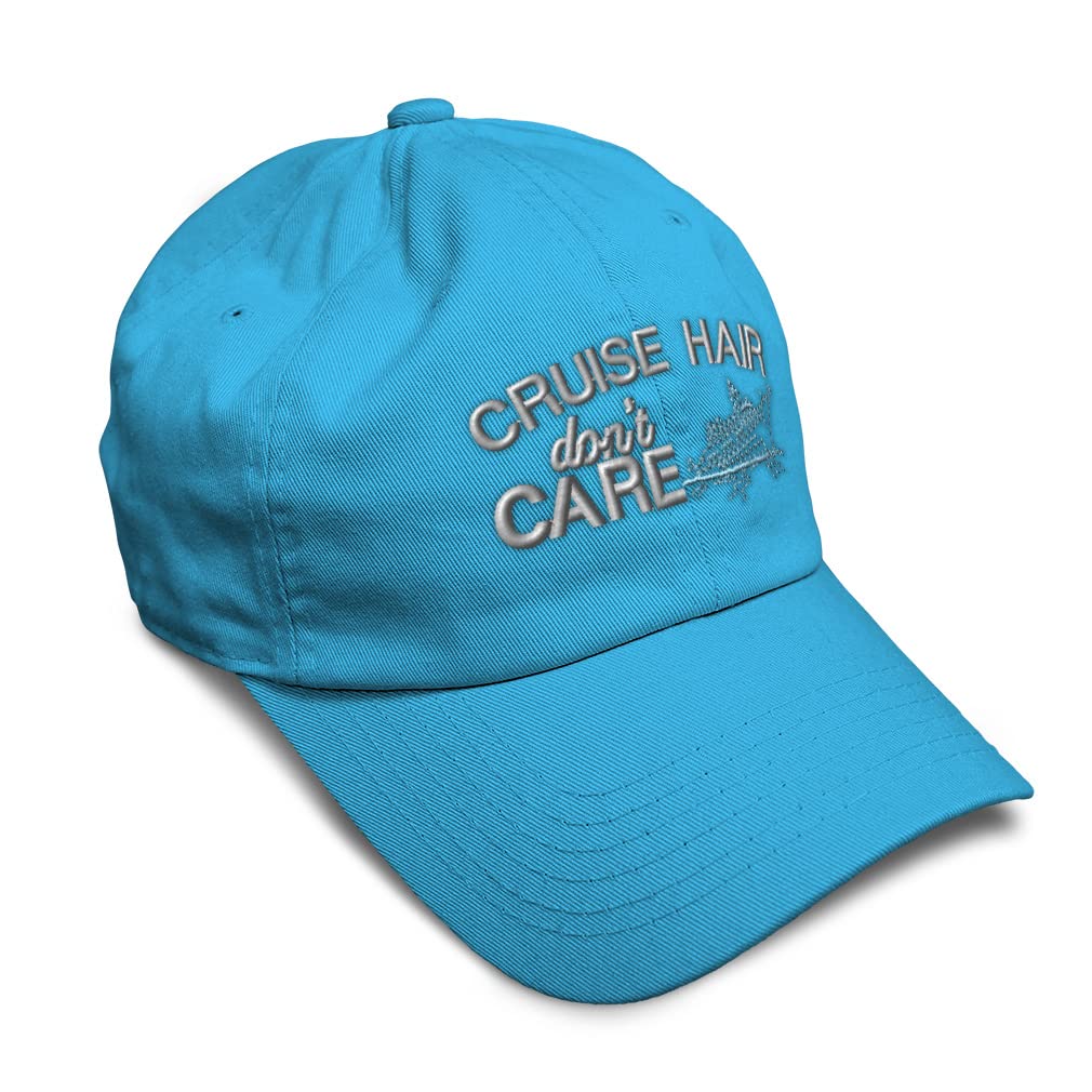 Custom Soft Baseball Cap - Cruise Hair Don't Care Love Dad Hats for Men & Women - Perfect for Travel, Outdoor Activities & Casual Wear