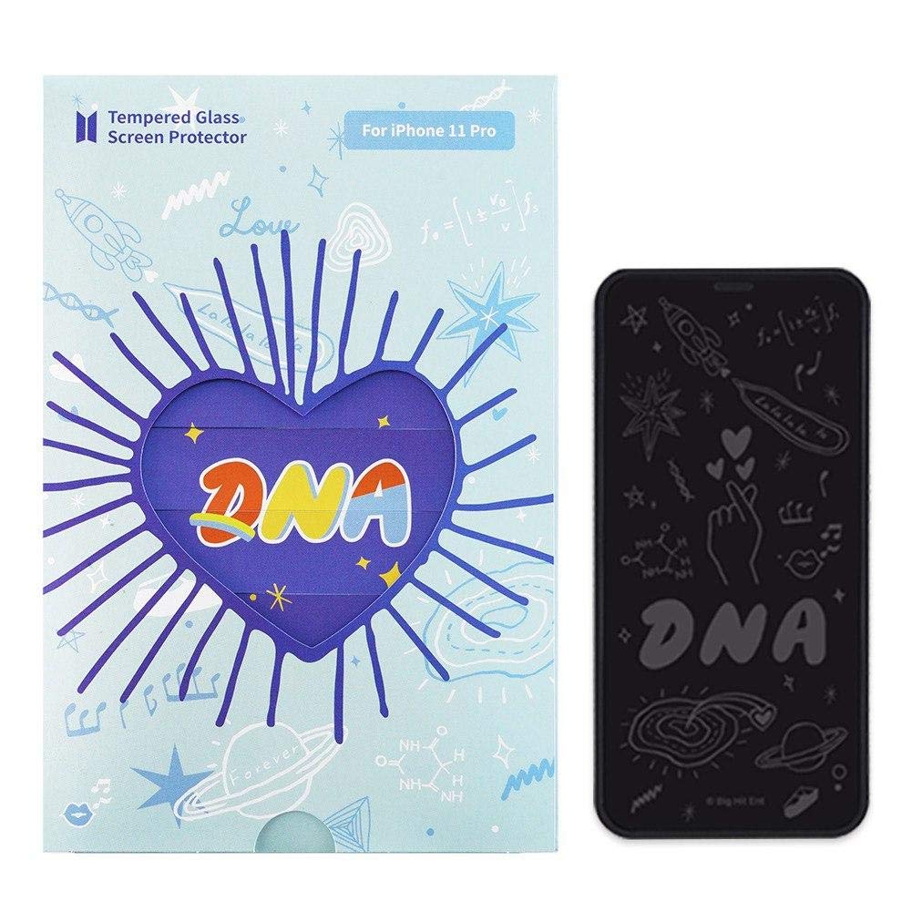 BTS DNA iPhone 11 Pro/XS/X Tempered Glass Screen Protector - 9H Hardness, Anti-Scratch, HD Clear, Bubble-Free - Perfect for Daily Use & Gaming Protection