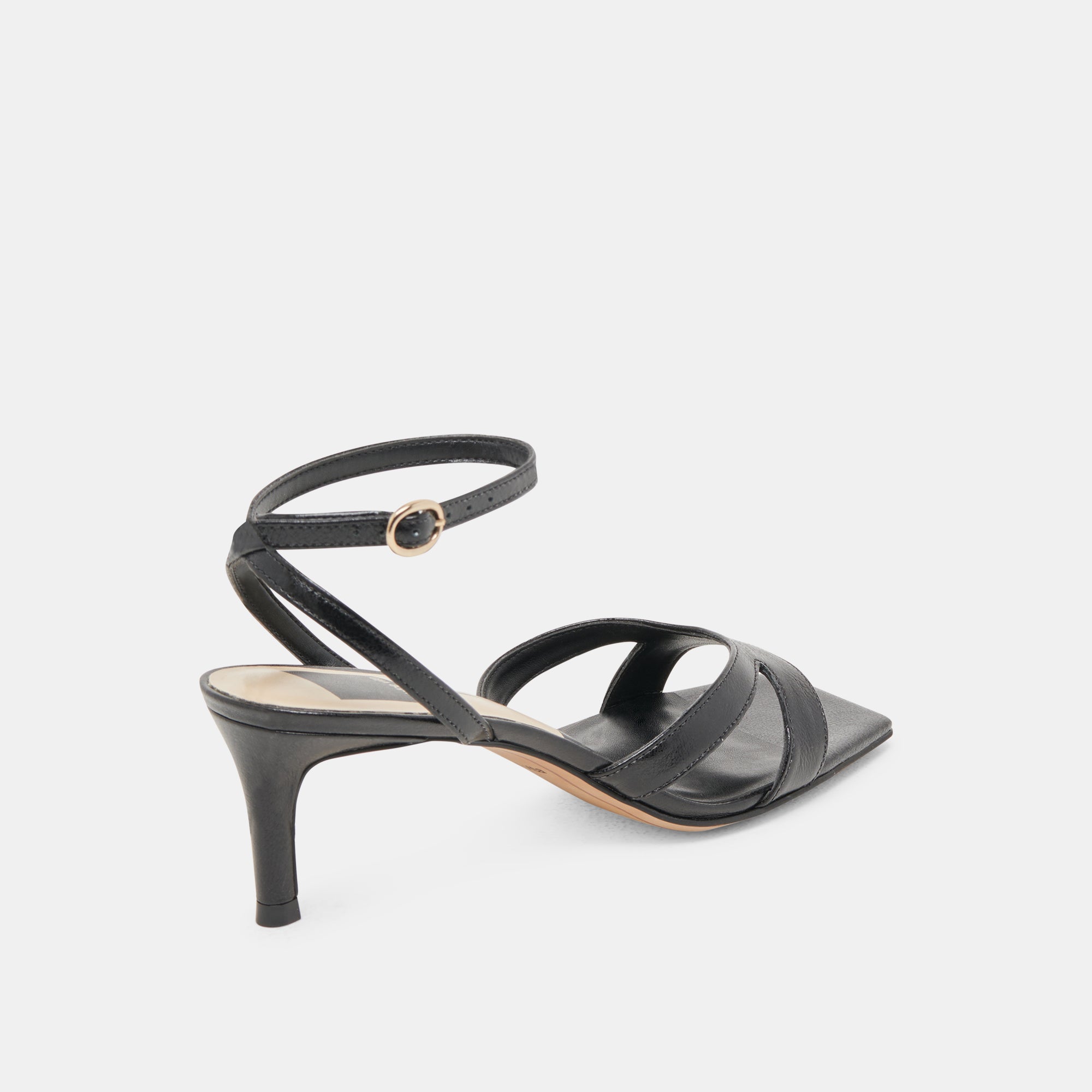 BECKI High Heels for Women - Midnight Crinkle Patent Leather Pumps - Elegant Dress Shoes for Party, Wedding & Evening Events