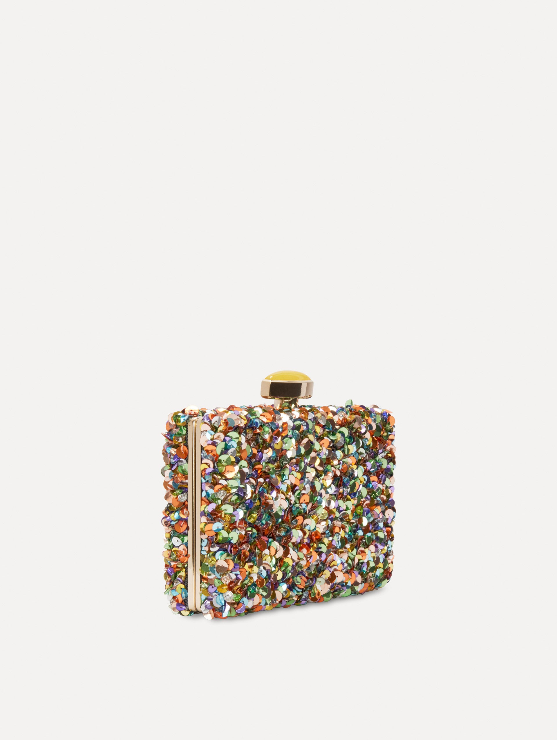 Sparkly Sequin Embroidered Minaudière Clutch Purse for Women - Perfect for Evening Parties, Weddings & Special Occasions