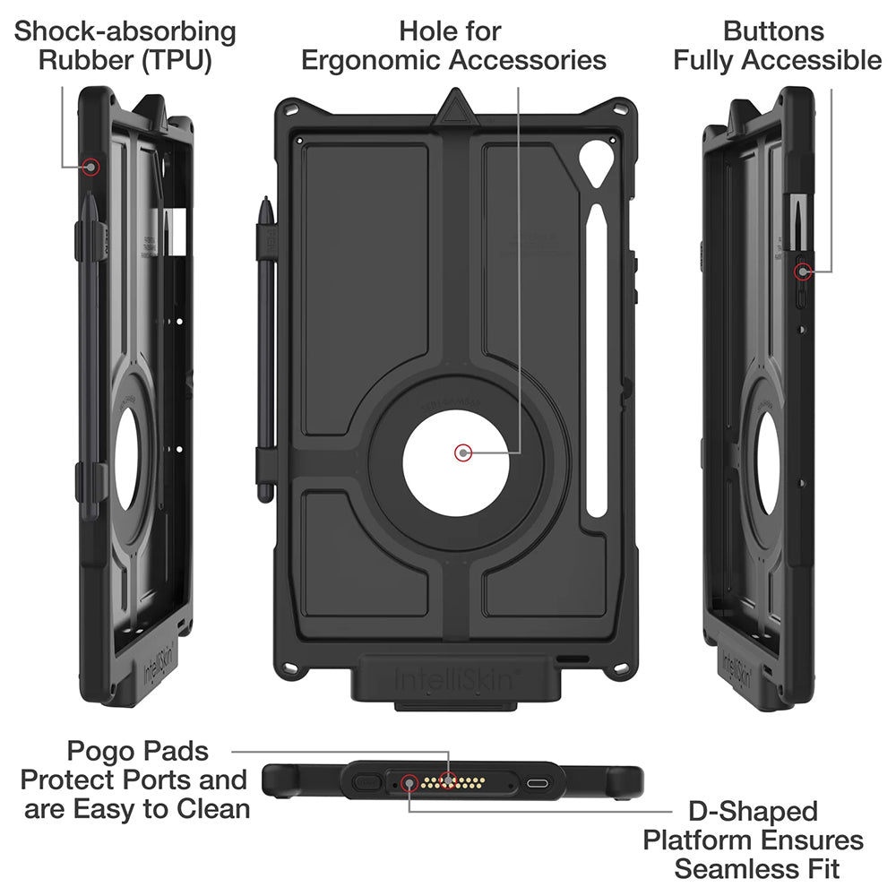 IntelliSkin Next Gen Protective Case for Samsung Galaxy Tab S9 FE - Slim Fit, Shockproof Cover with Precise Cutouts | Perfect for Work, Travel & Everyday Use (RAM GDS SKIN SAM86 NG)