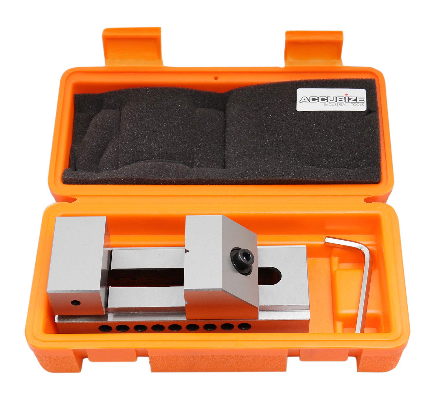 Accusize 175mm x 63mm High Precision Screwless Vise with 0.003mm Parallelism & 0.005mm Squareness - Ideal for Milling, Drilling & CNC Machining Work (Model 0536-VB25)