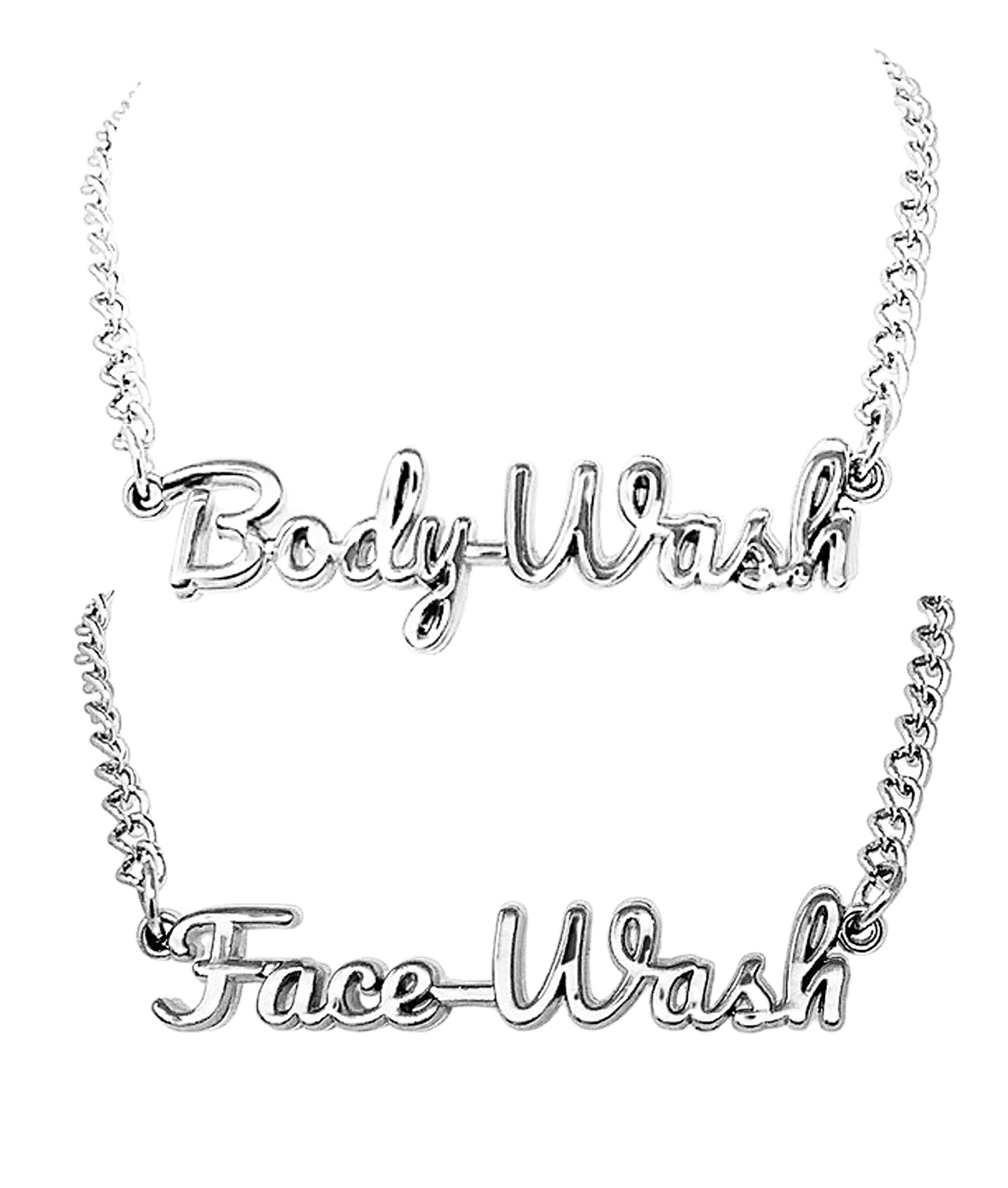 Face Wash & Body Wash - Silver Rust Resistant Label Tags for Gentle Skin Cleansing | Perfect for Daily Shower & Skincare Routine