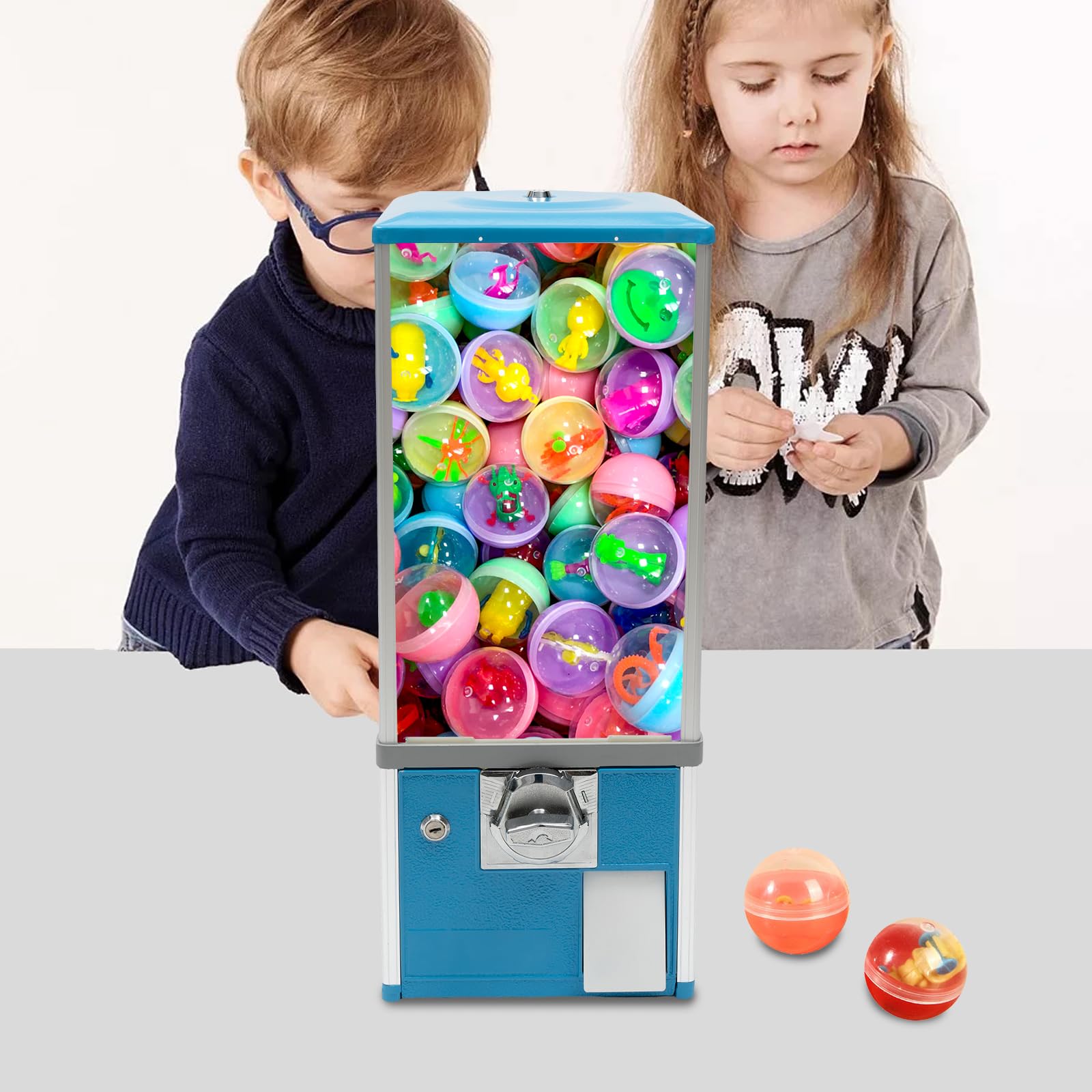 Commercial Big Capsule Vending Machine - Candy & Gumball Dispenser for Retail Stores, Game Halls, Arcades - Durable Bulk Vending Equipment (Style 2) - Perfect for Shopping Malls, Amusement Parks & Entertainment Centers