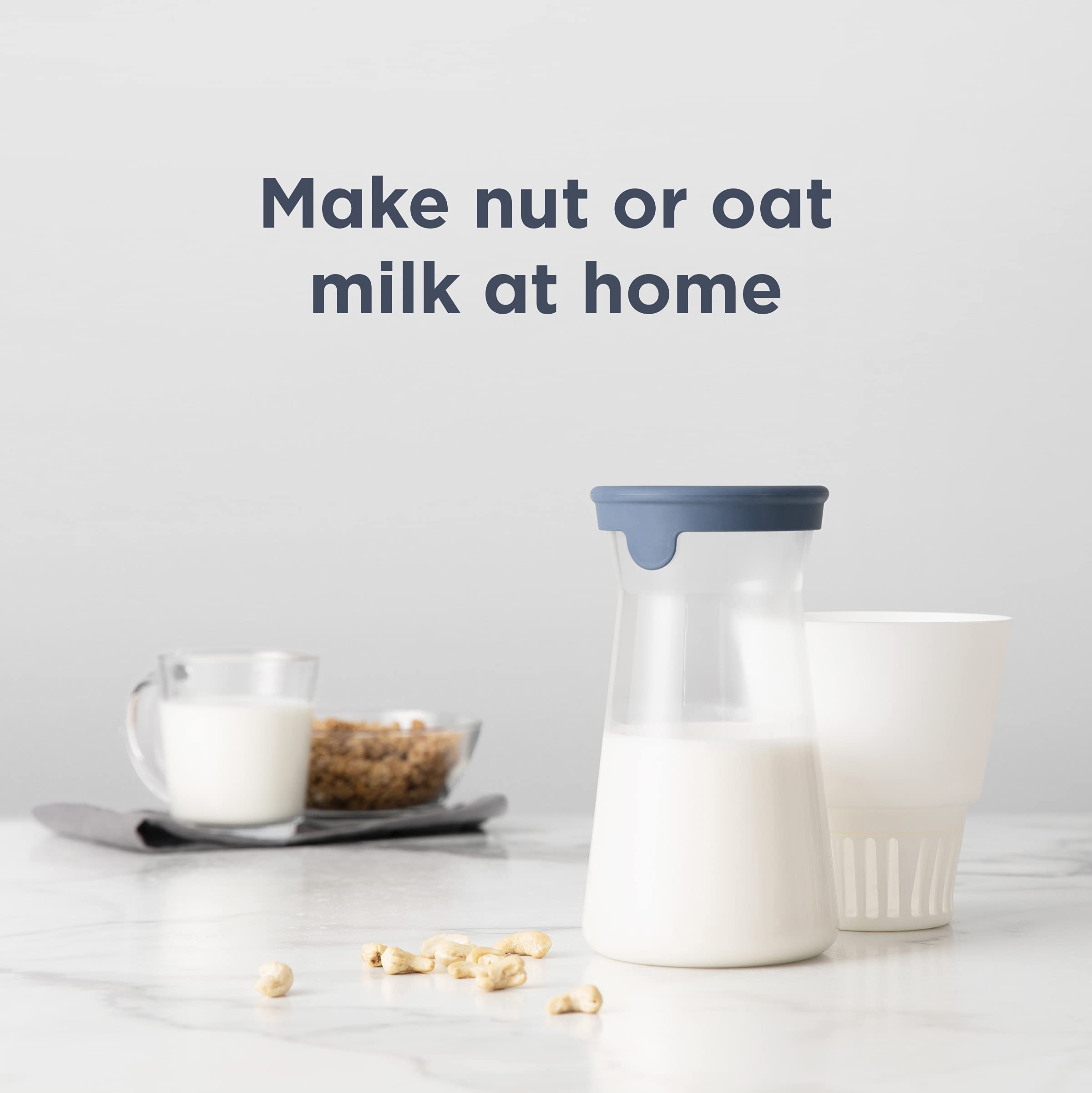 Best Nut Milk Maker Machine - Almond, Cashew, Soy Milk Maker for Home Use - Easy to Use & Clean, Dairy-Free, Vegan Milk Maker for Smoothies, Coffee, Cereal & Healthy Drinks