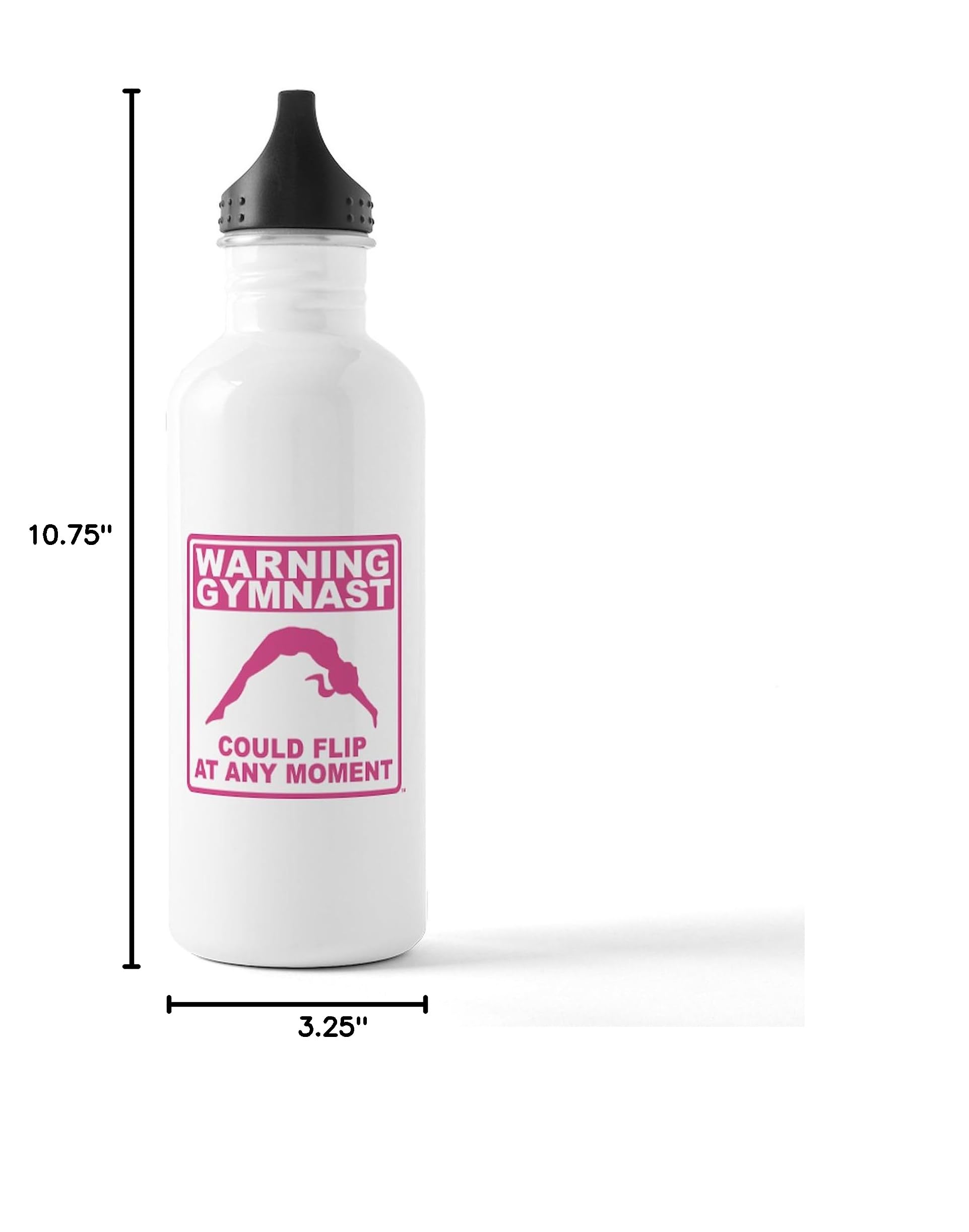 Stainless Steel Water Bottle 1.0L (34 oz) - Gymnast Design, Durable & Leak-Proof - Perfect for Gym, Sports & Outdoor Activities